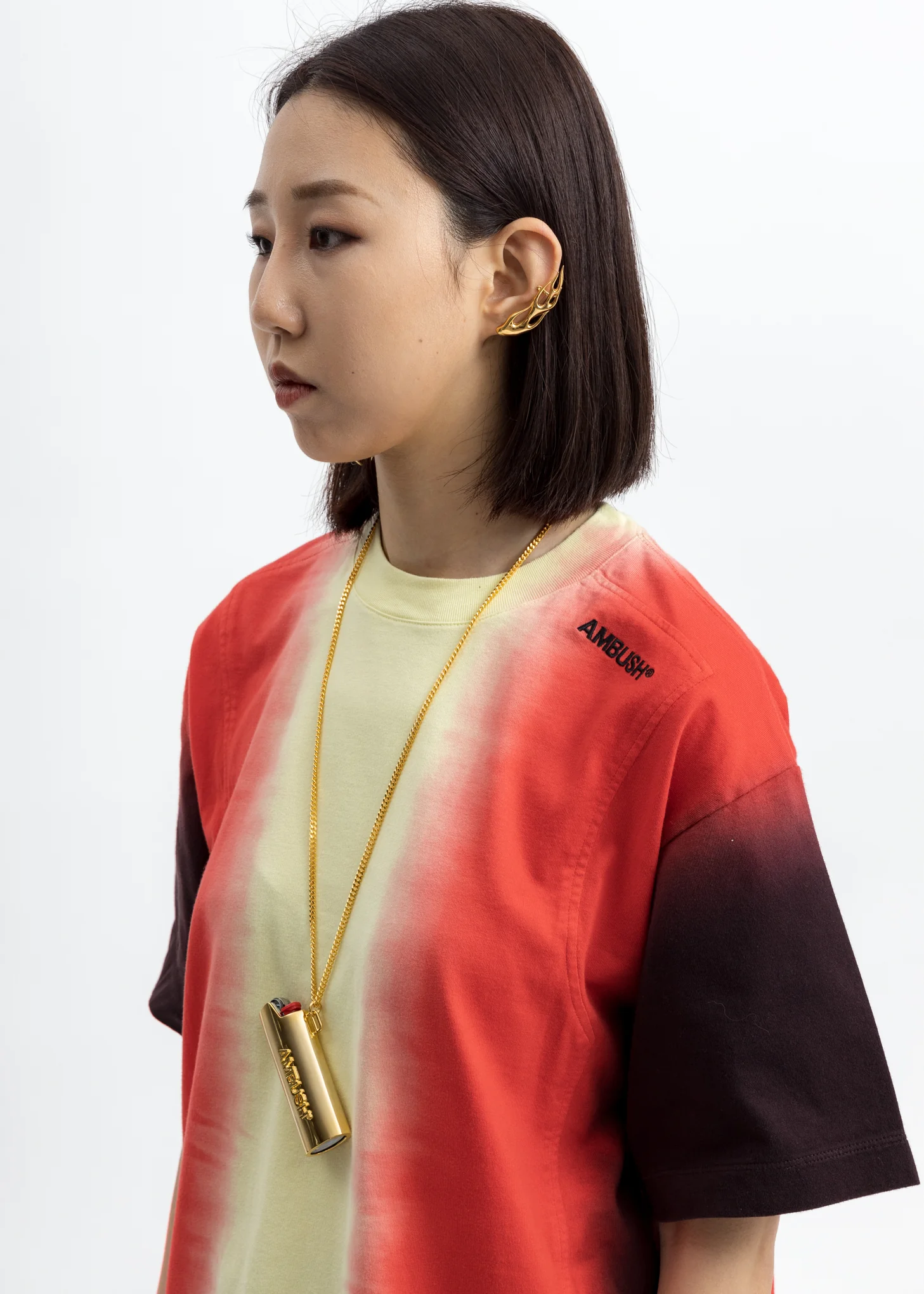 Gold  Large Lighter Case Necklace - Image 4