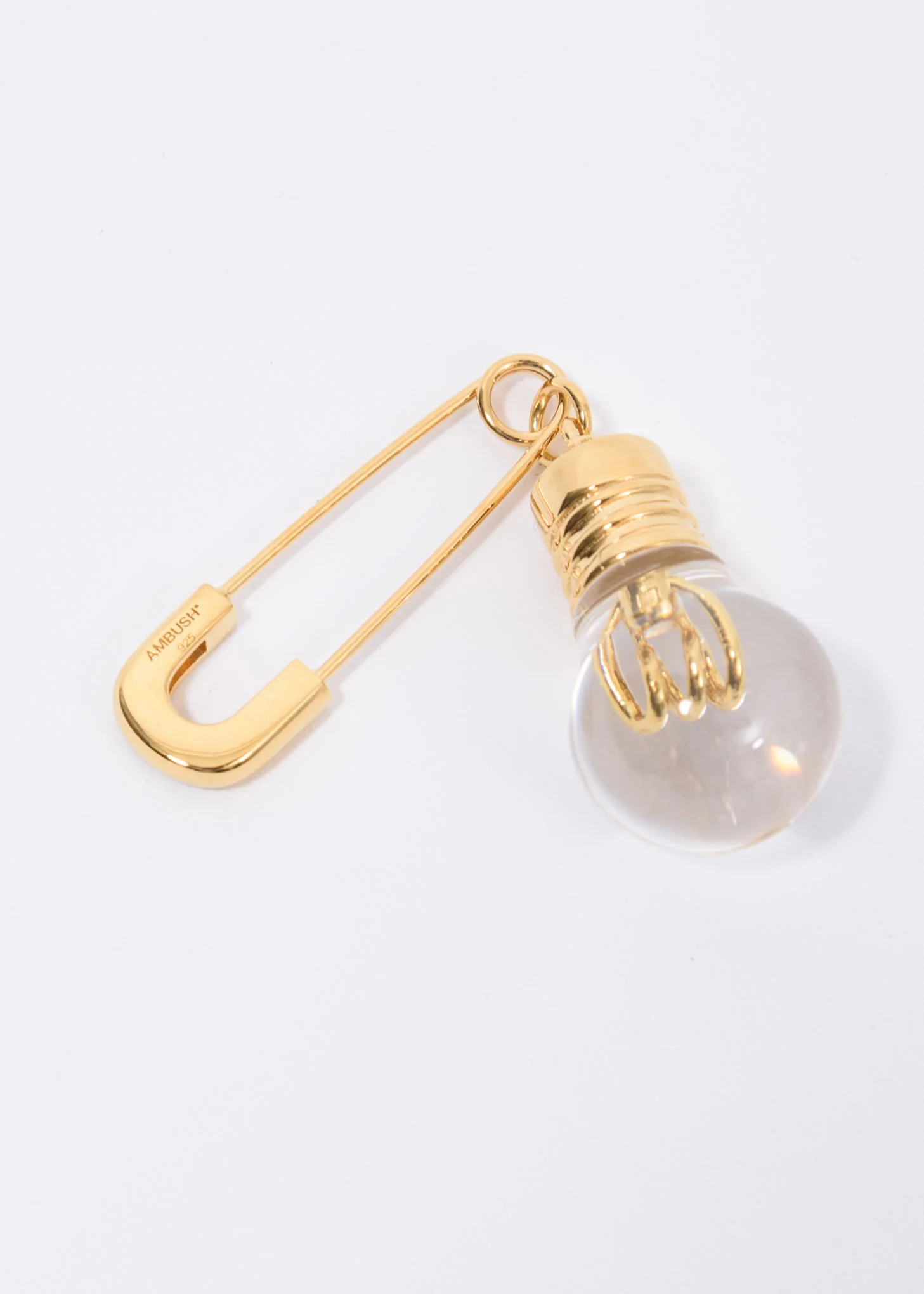 Gold Light Bulb Single Earring - Image 2