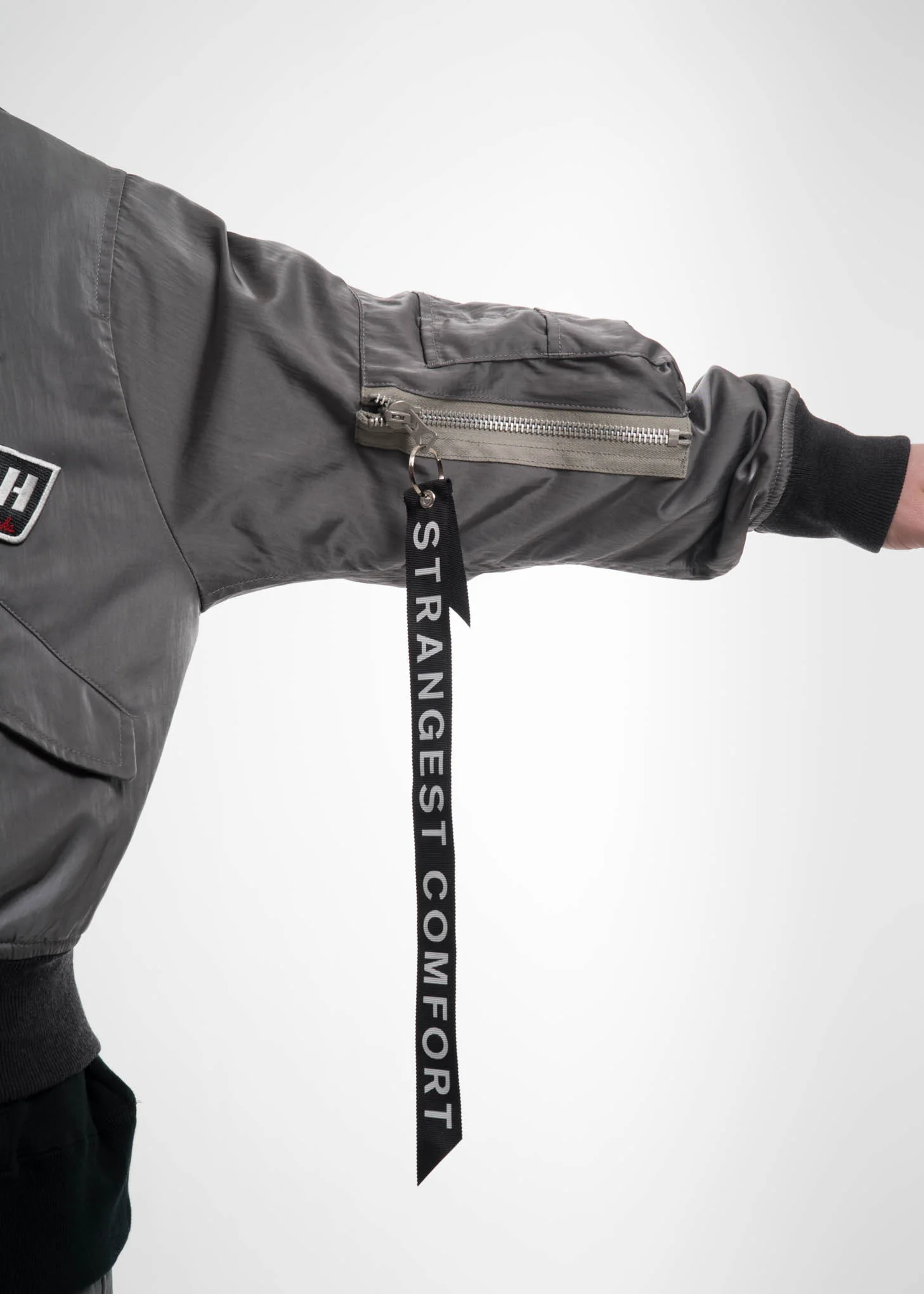 Grey Chaos Patches Bomber - Image 2