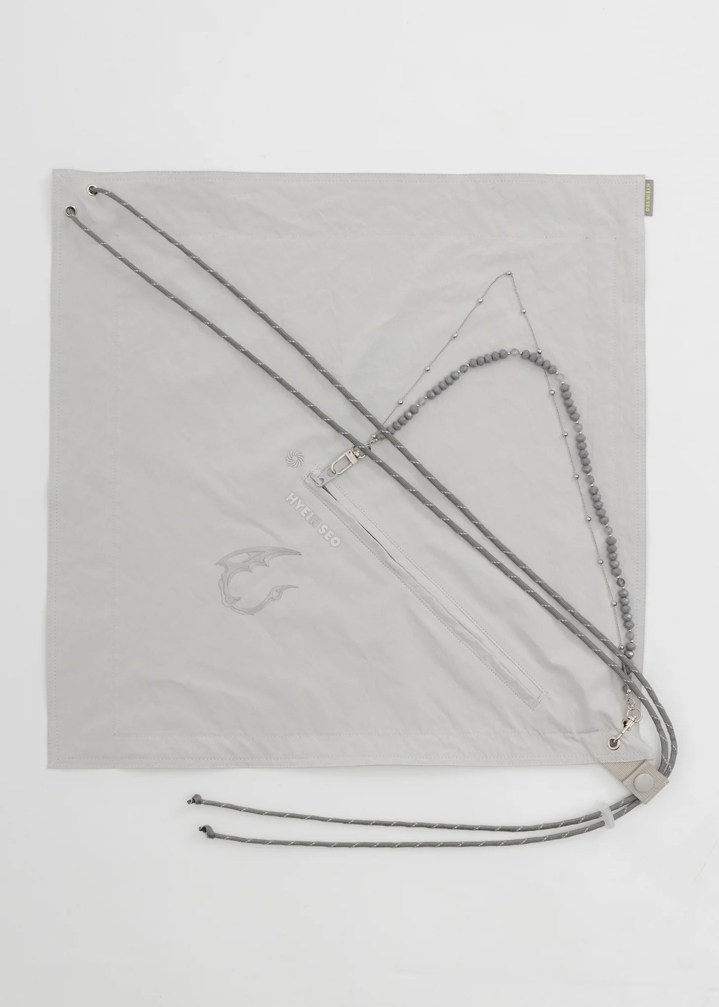 Grey Scarf Bag