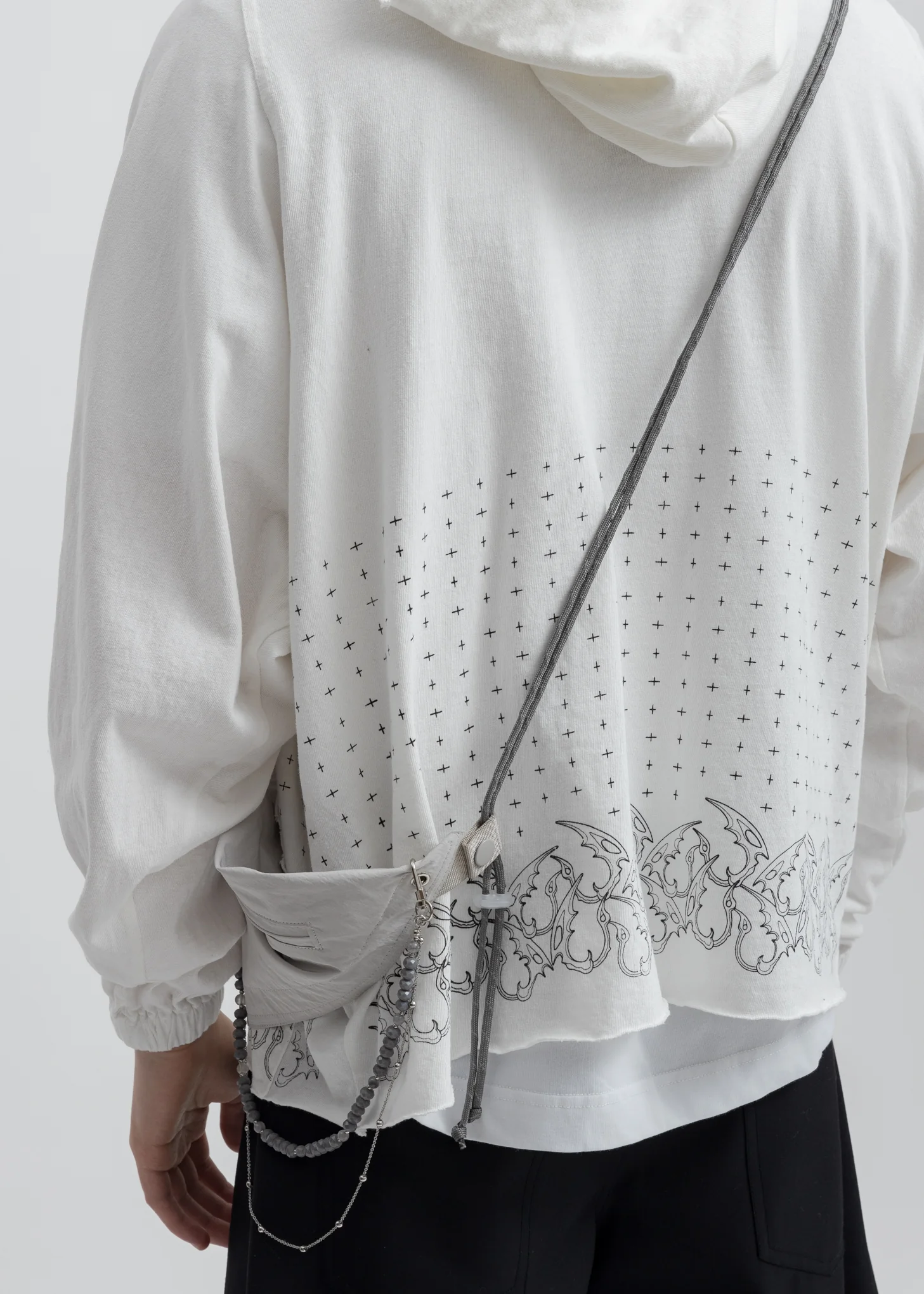 Grey Scarf Bag - Image 5