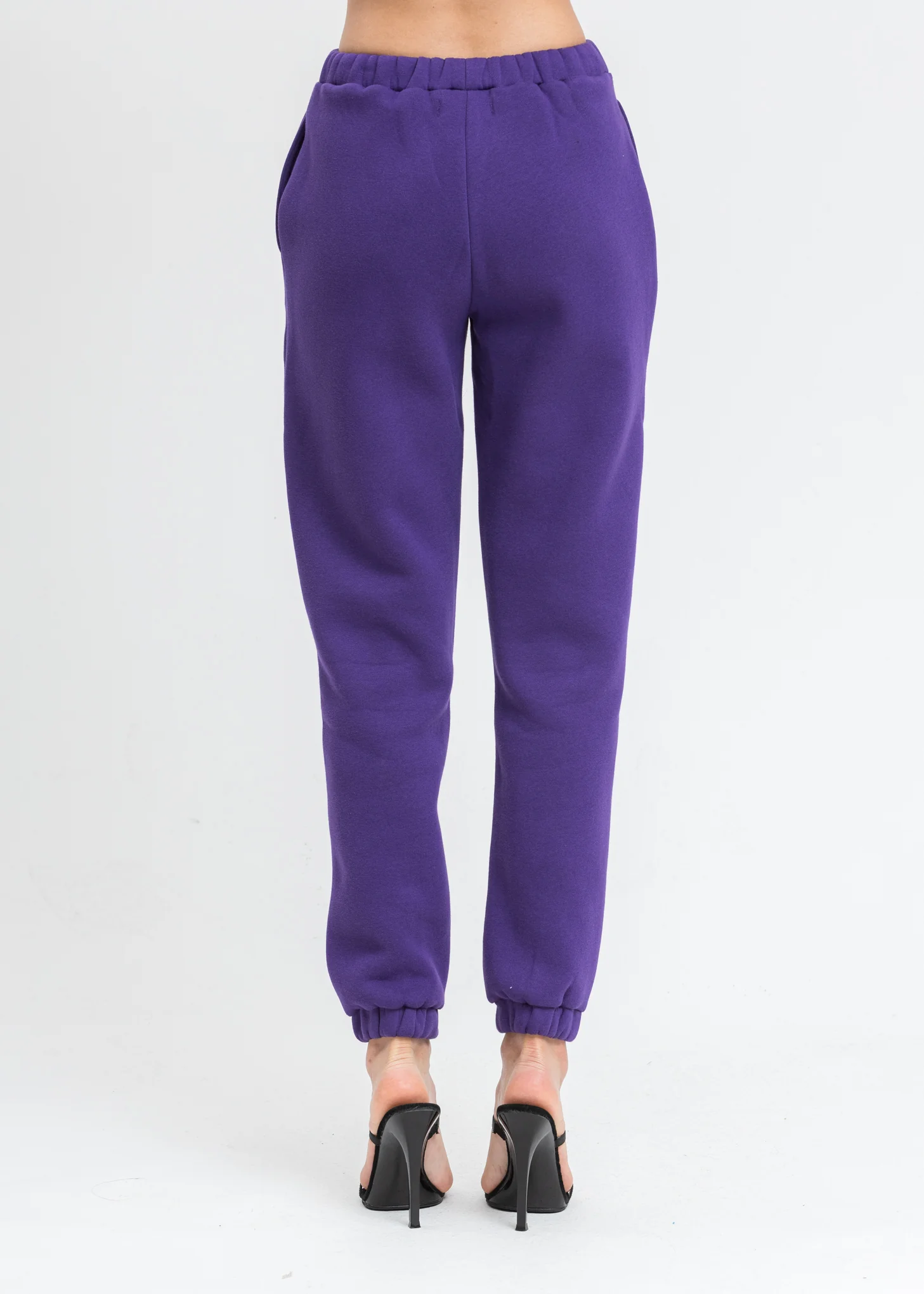 Purple Floral Logo Sweater Pants - Image 3