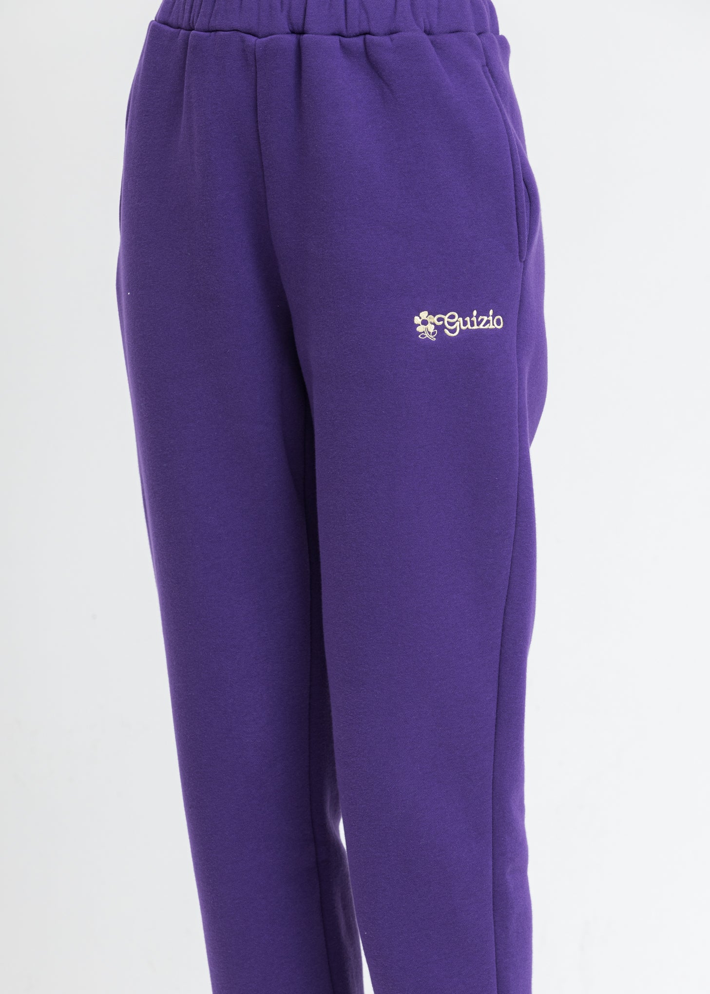 Purple Floral Logo Sweater Pants - Image 4