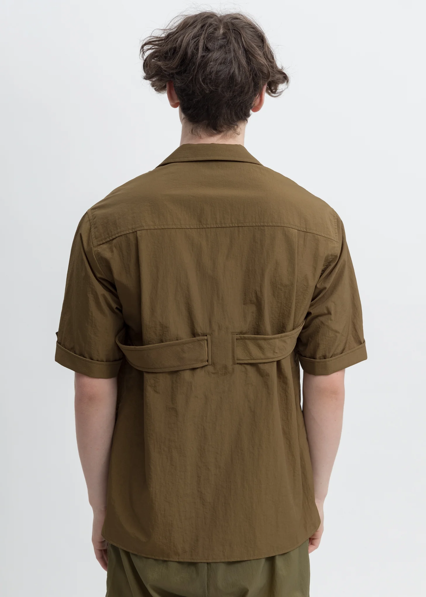 Khaki Shirt Wth Harness Collar And Belt - Image 4