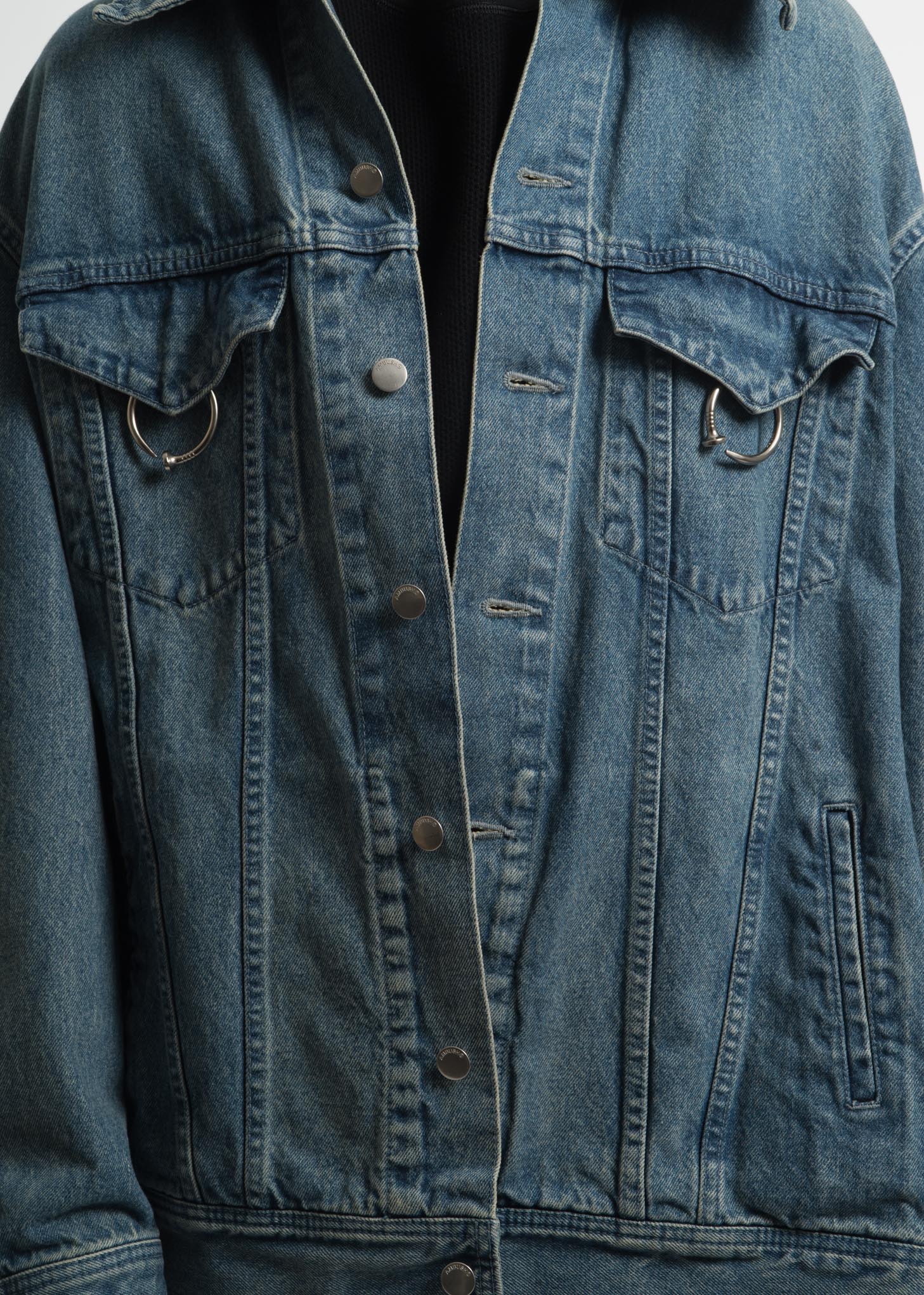 Light Blue "Stance" Oversized Denim Jacket - Image 3