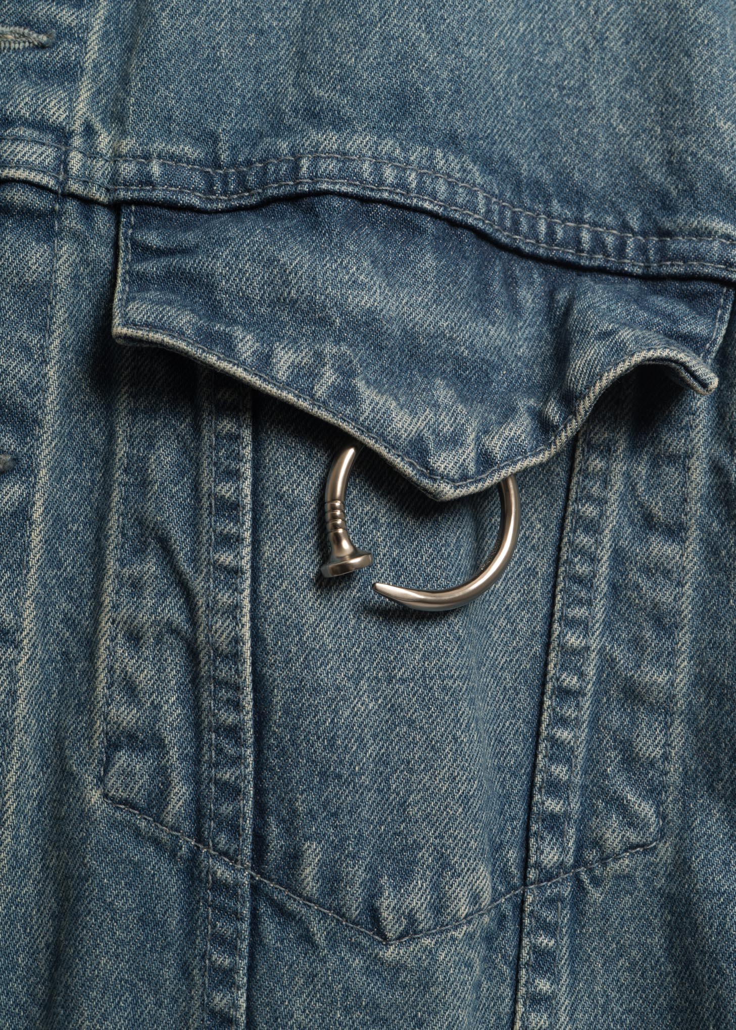 Light Blue "Stance" Oversized Denim Jacket - Image 4