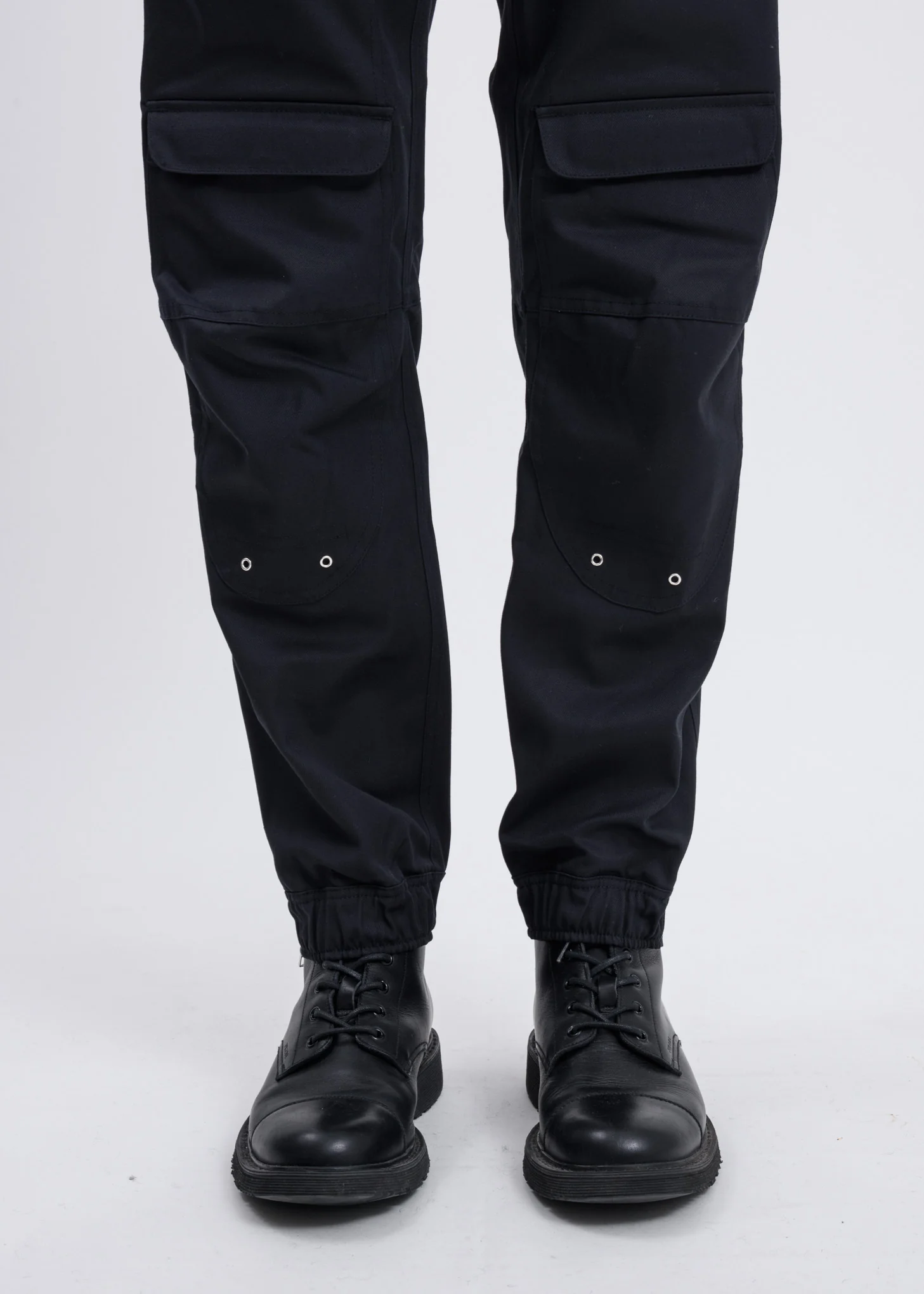 Navy Yolanda Biker Trouser w/ Exposed Zip - Image 4