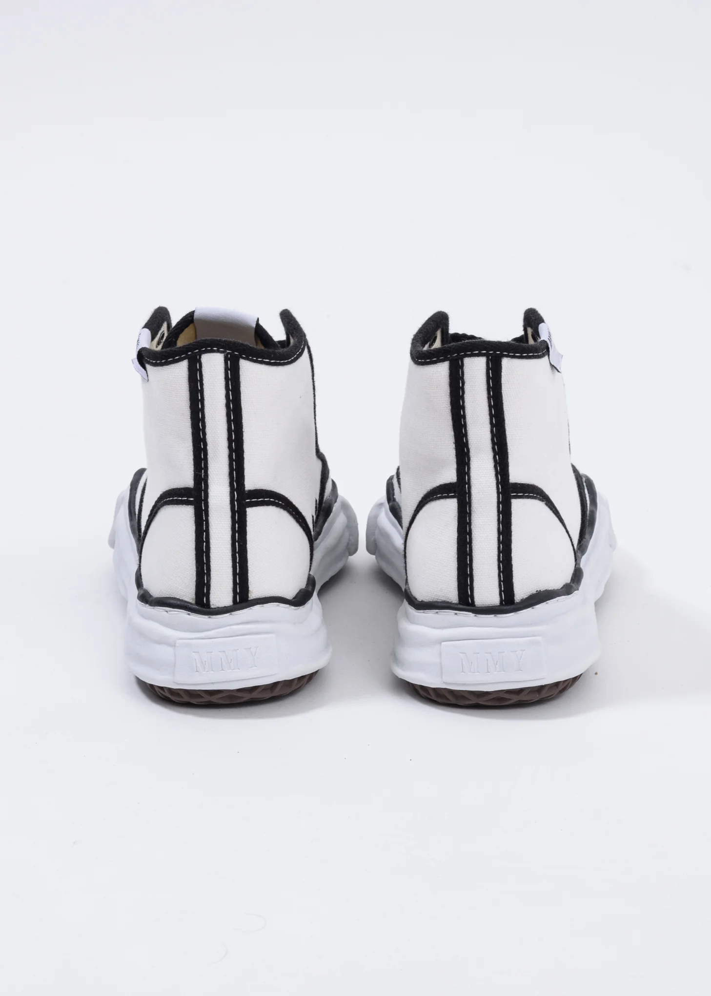 White Trick Detail Original Sole High Top Sneaker - Image 2