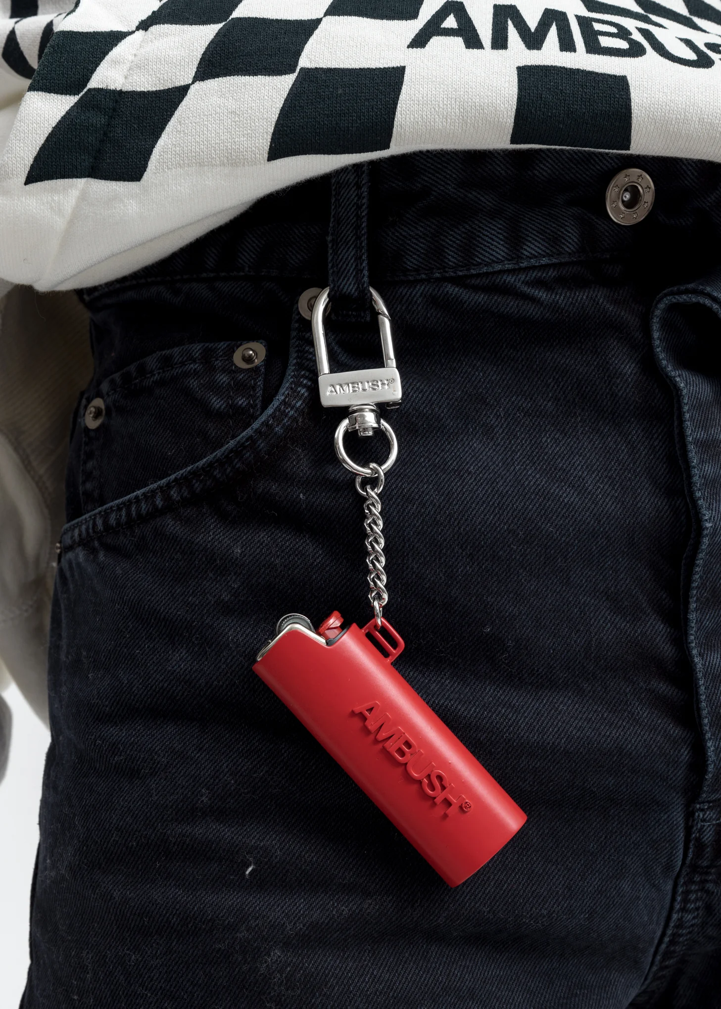 Red Lighter Logo Keychain - Image 2