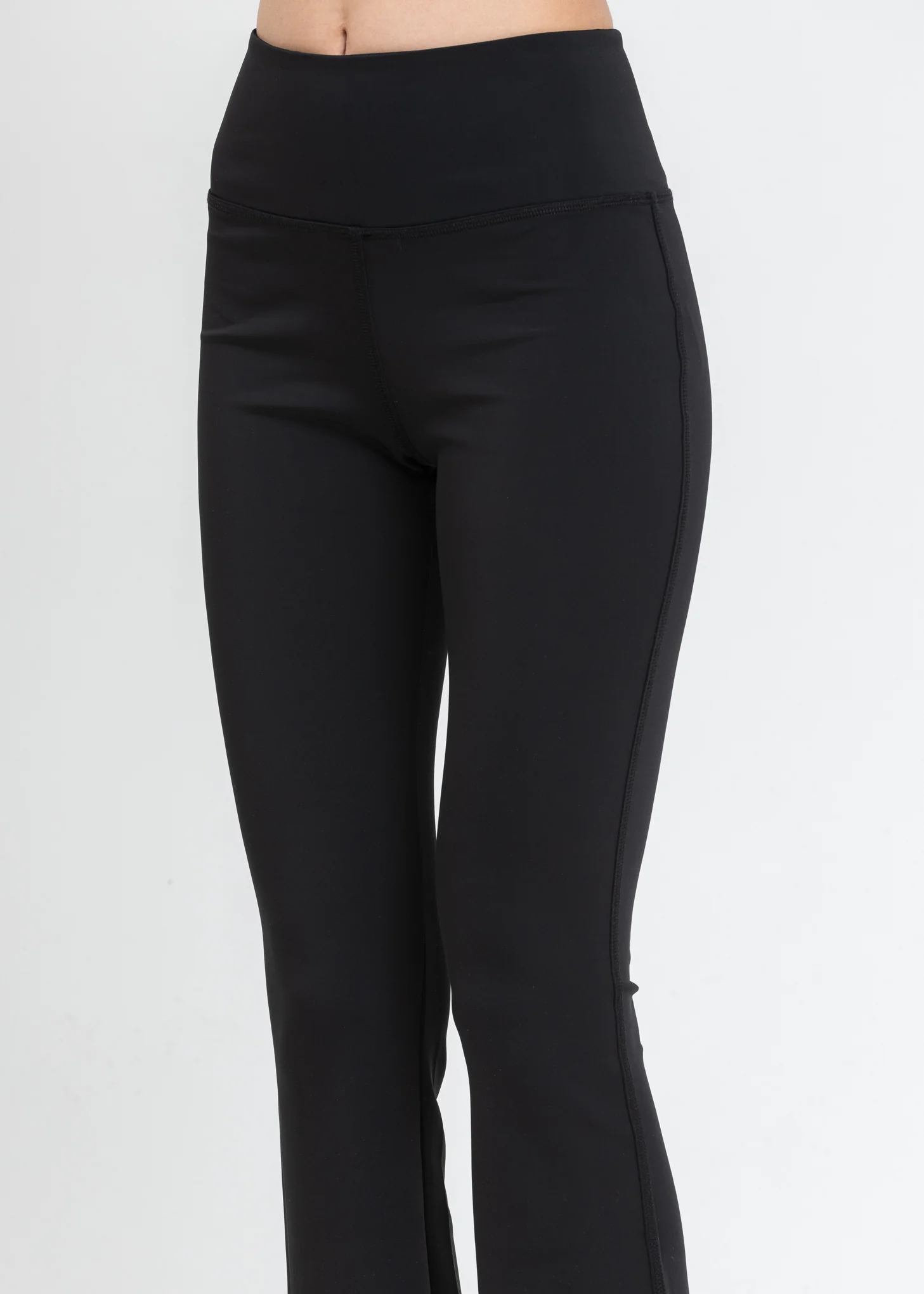 Black Flared stretch Leggings - Image 4