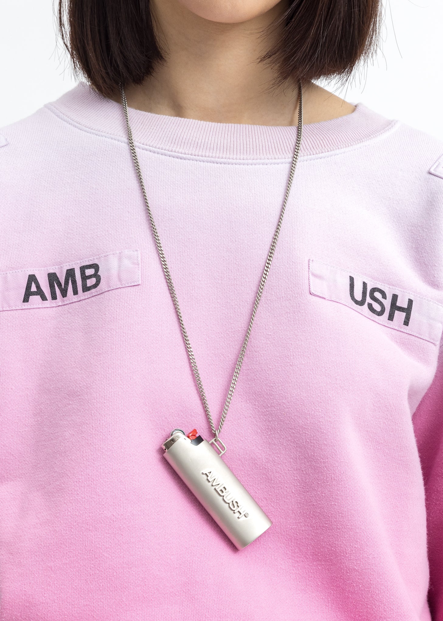 Silver Large Lighter Case Necklace - Image 2