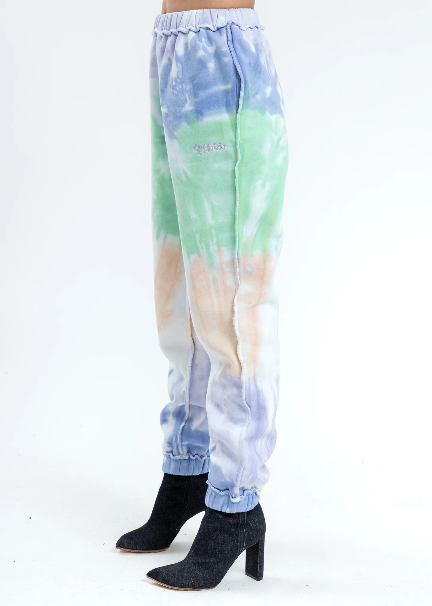 Tie Dye Floral Logo Sweatpants - Image 2