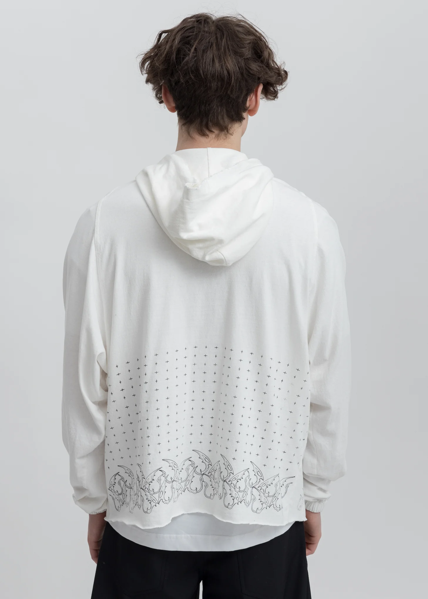 White Chained Hoodie - Image 4