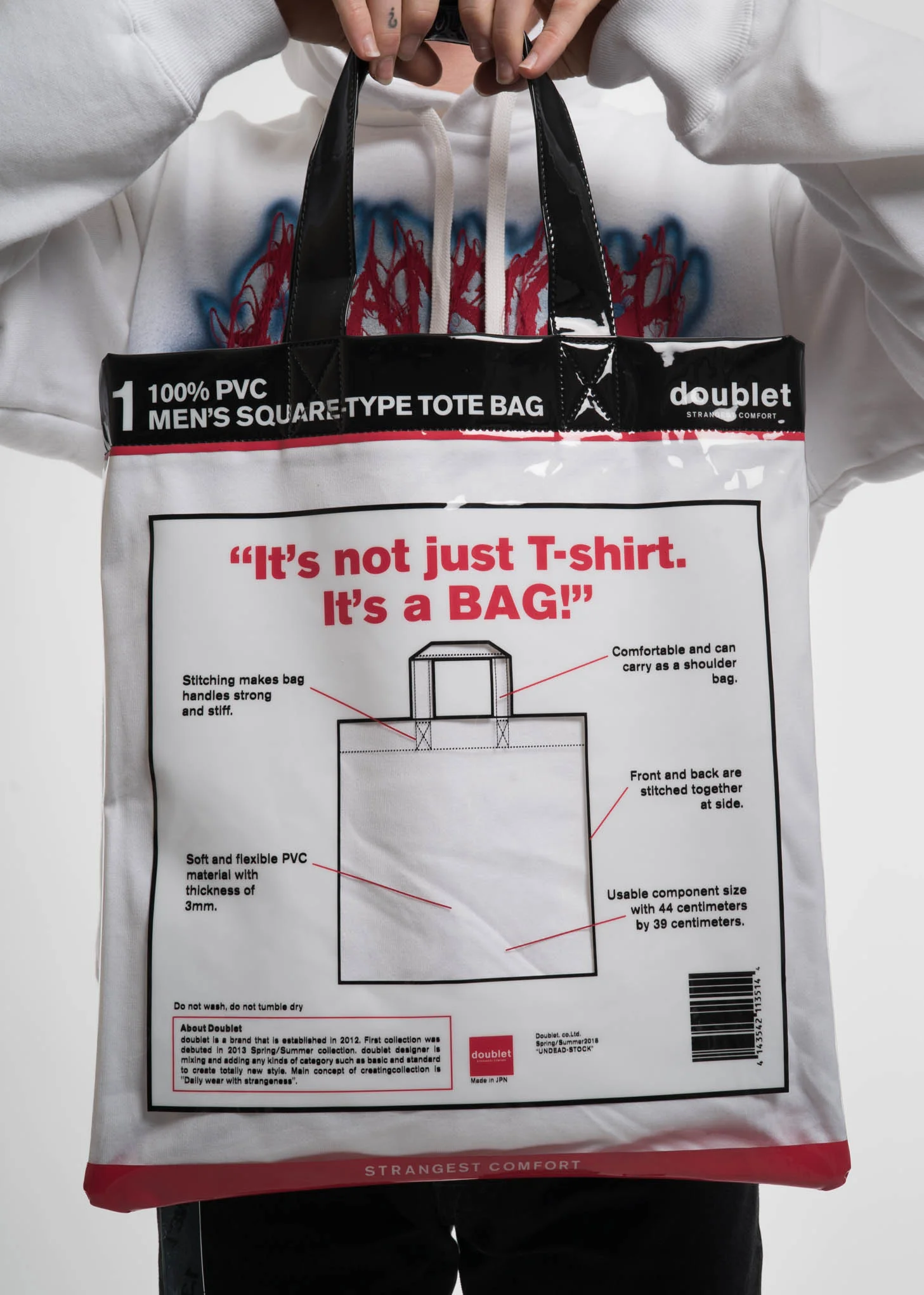 White Deadstock Tote Bag - Image 3