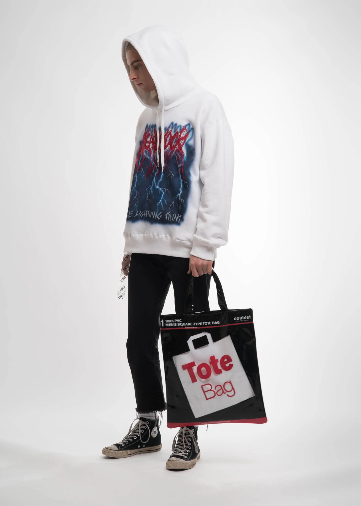 White Deadstock Tote Bag - Image 6