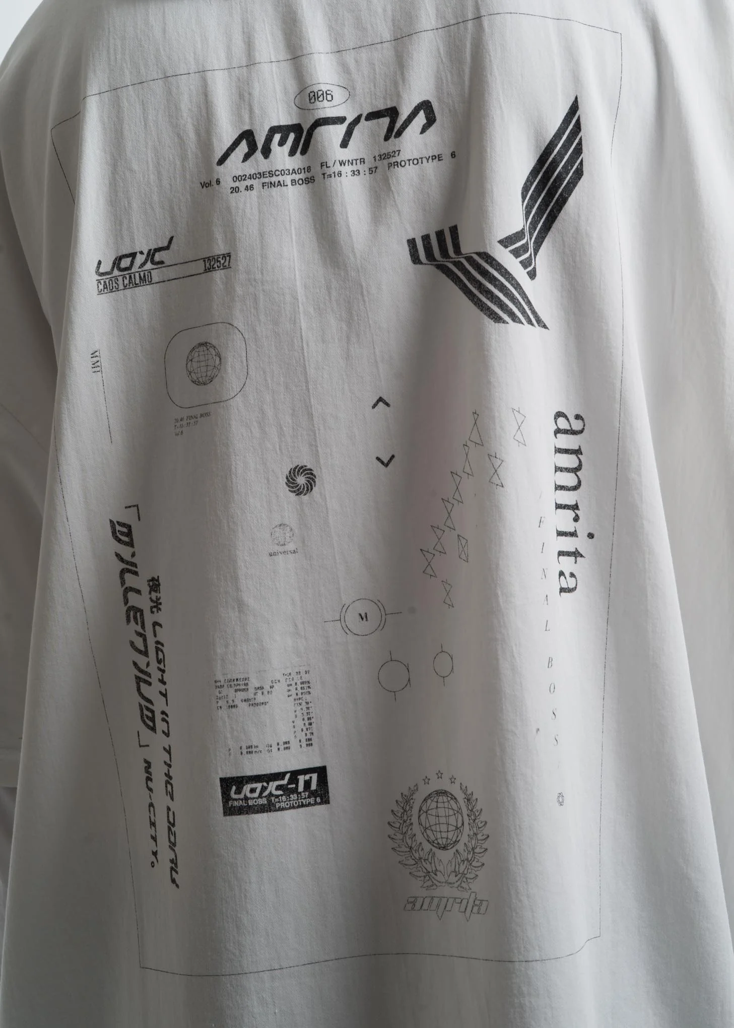 White Layered T-Shirt - Image 4