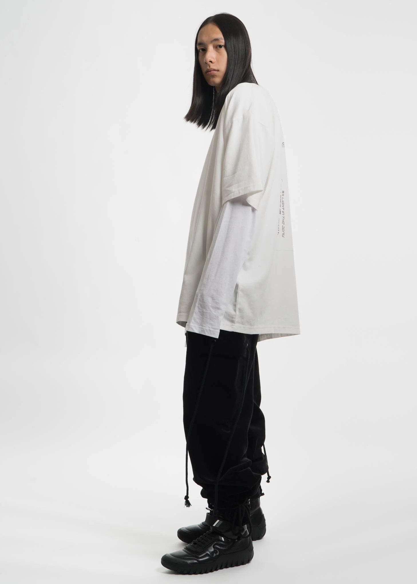 White Layered T-Shirt - Image 5