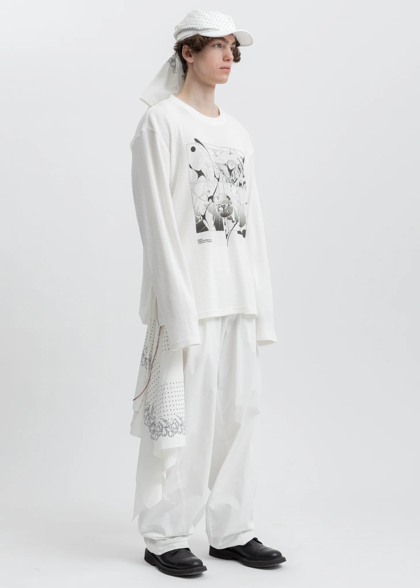 White Scarf Pants - Image 6