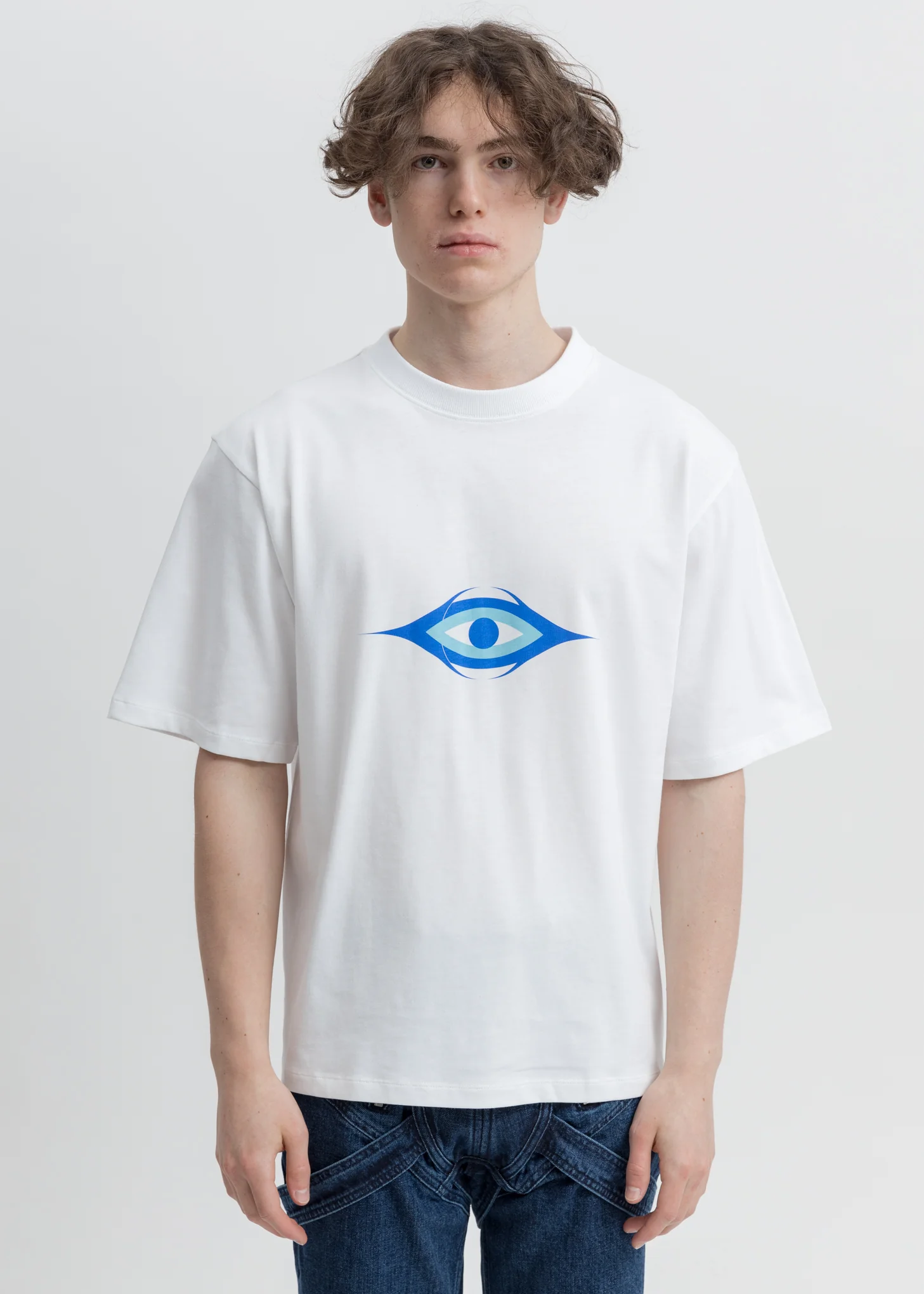 White Screen Print T-Shirt