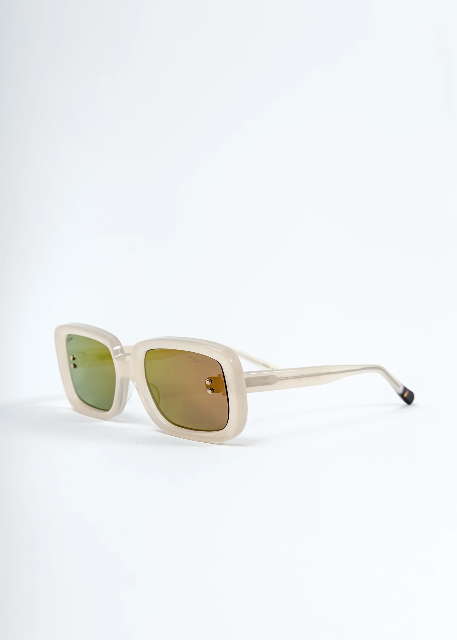 White Square Flame Sunglasses - Image 5