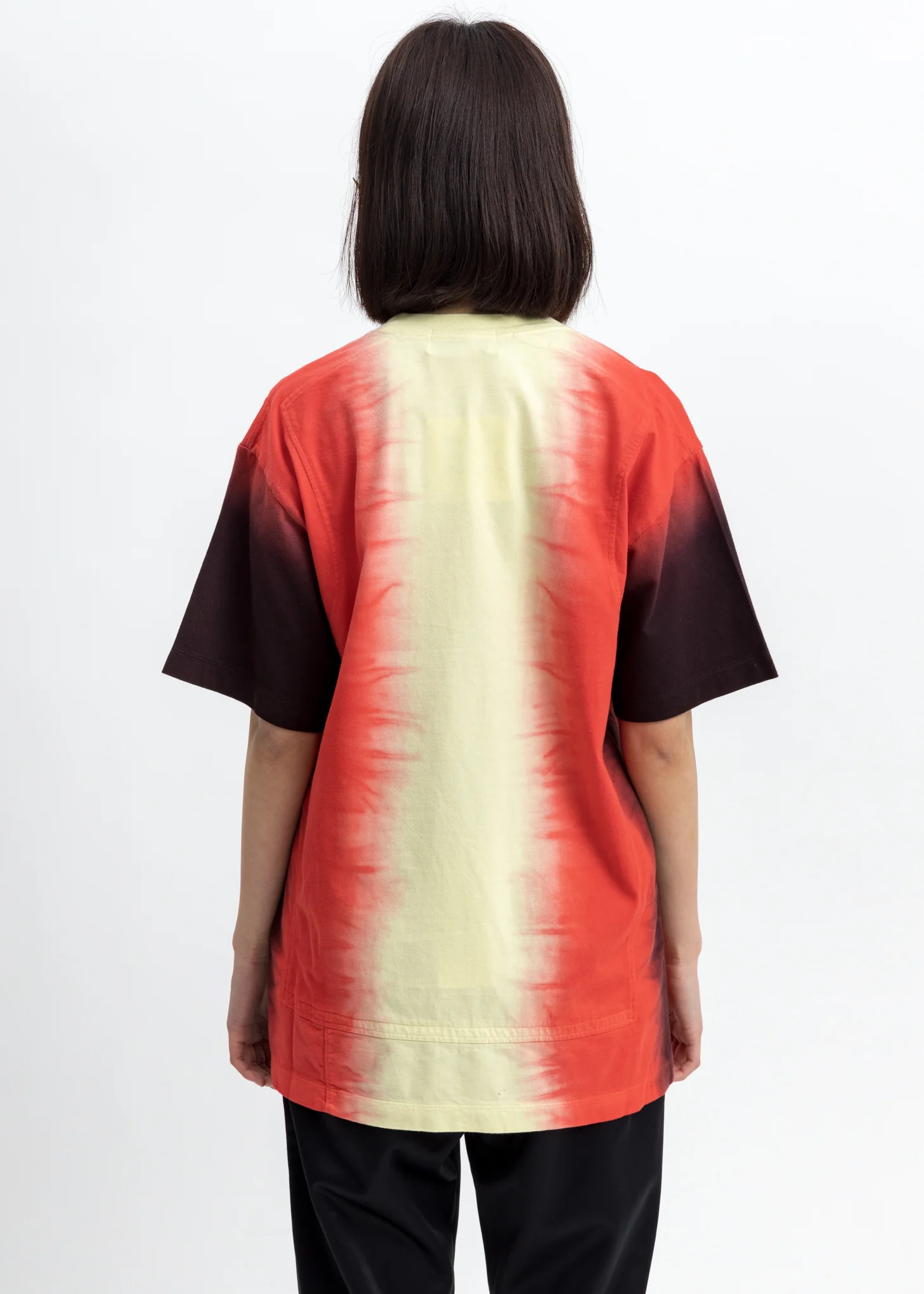 Yellow Tie Dye Paneled T-Shirt - Image 4