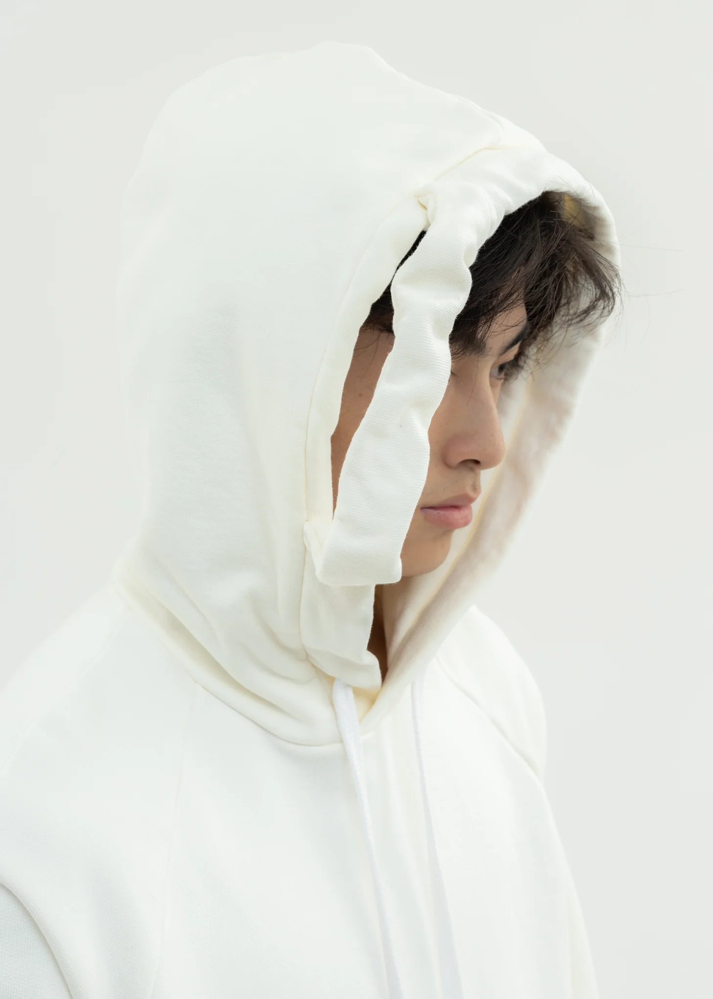 Cream Hoodie With Print - Image 4