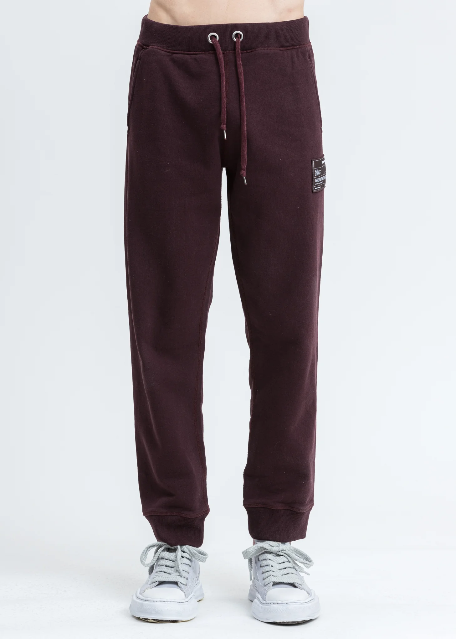 Crimson Red Patch Sweatpants