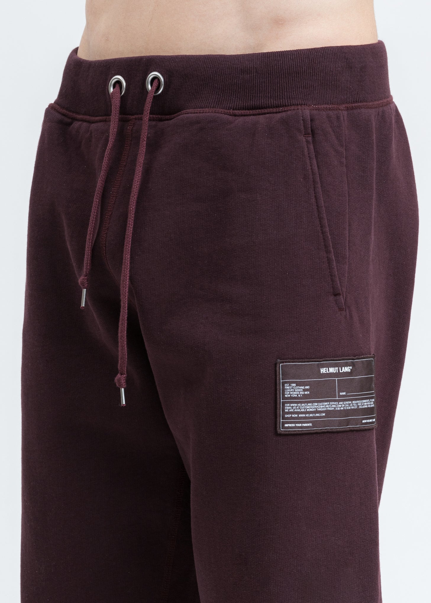 Crimson Red Patch Sweatpants - Image 2