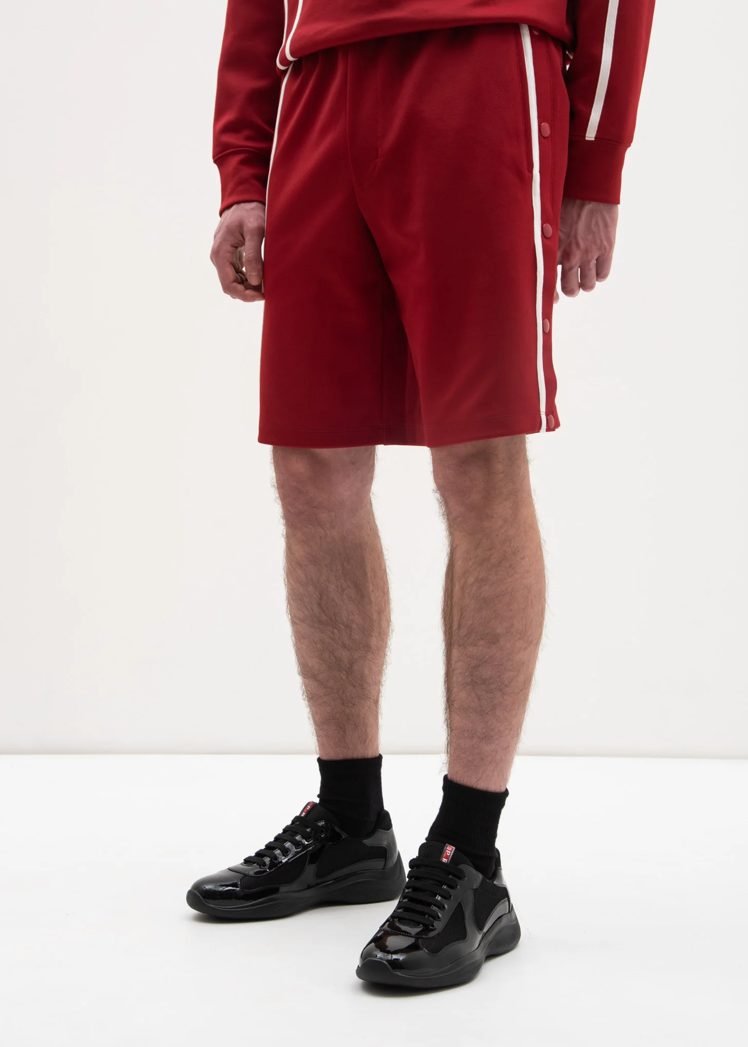 Crimson Sport Stripe Shorts