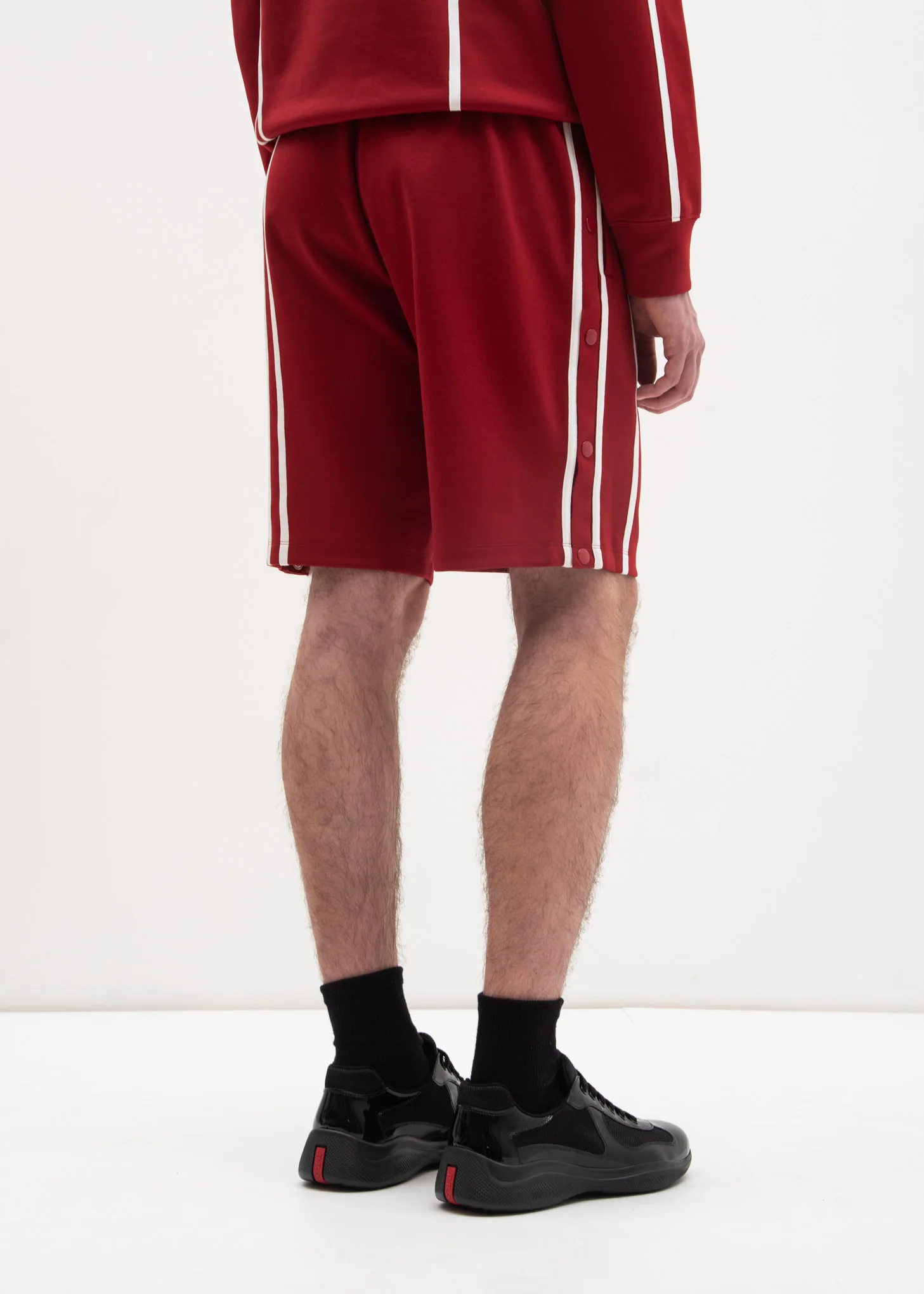 Crimson Sport Stripe Shorts - Image 2