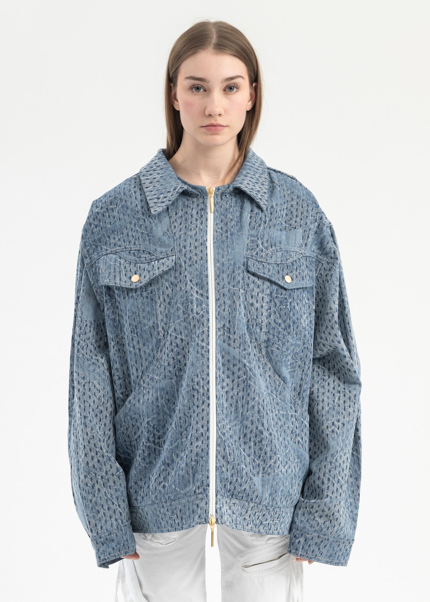 CYBER BLUE LENNY DENIM JACKET