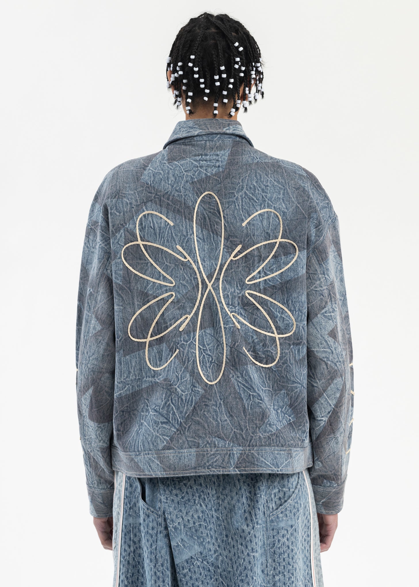 CYBER BLUE MONICA DENIM BLOUSON - Image 2