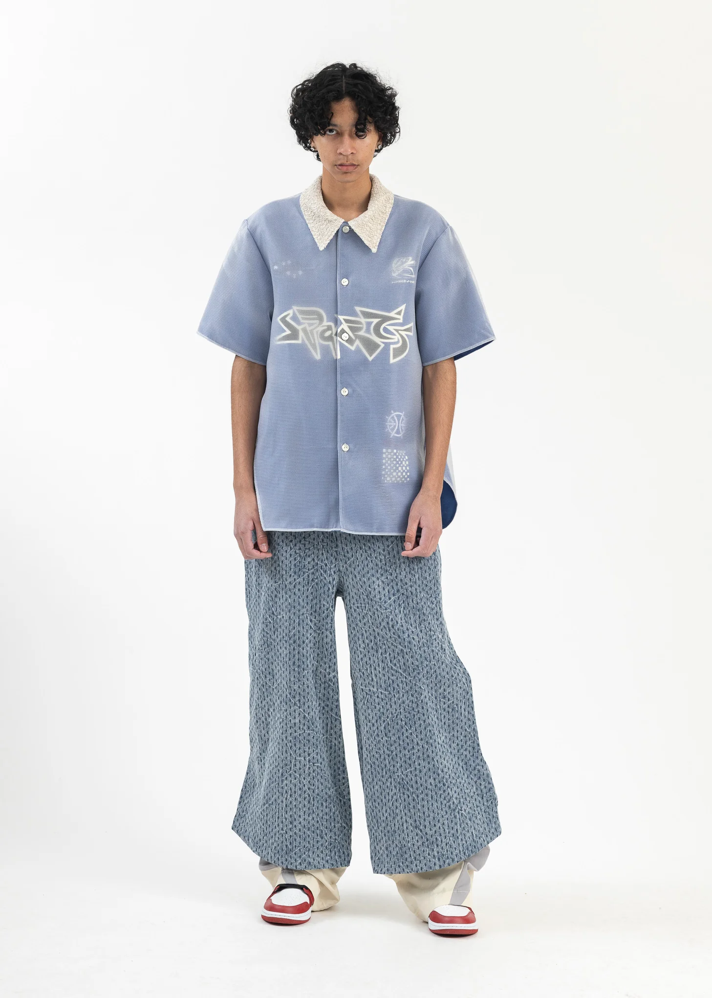CYBER BLUE WARM UP LAYERED SHIRT - Image 6