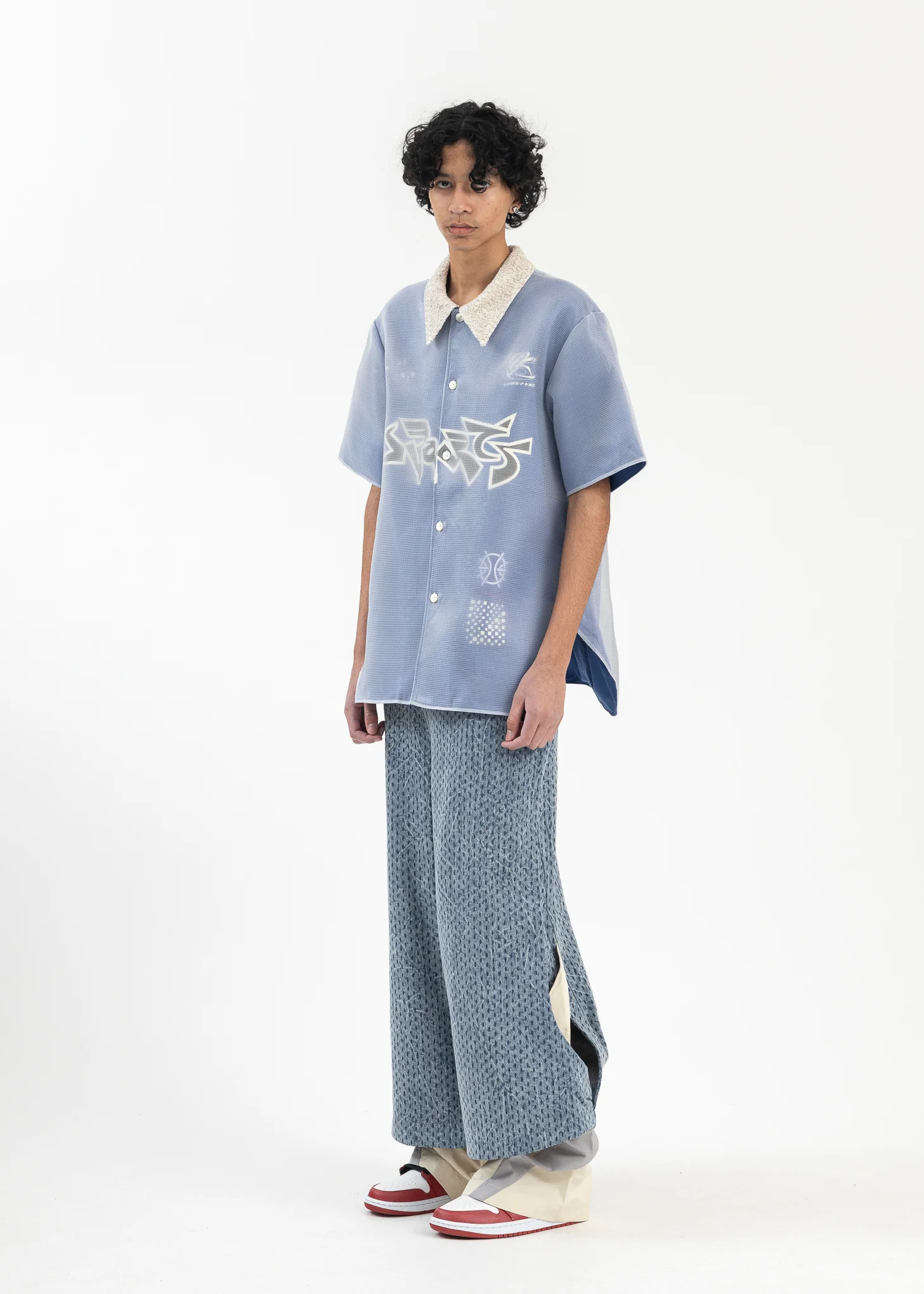 CYBER BLUE WARM UP LAYERED SHIRT - Image 7