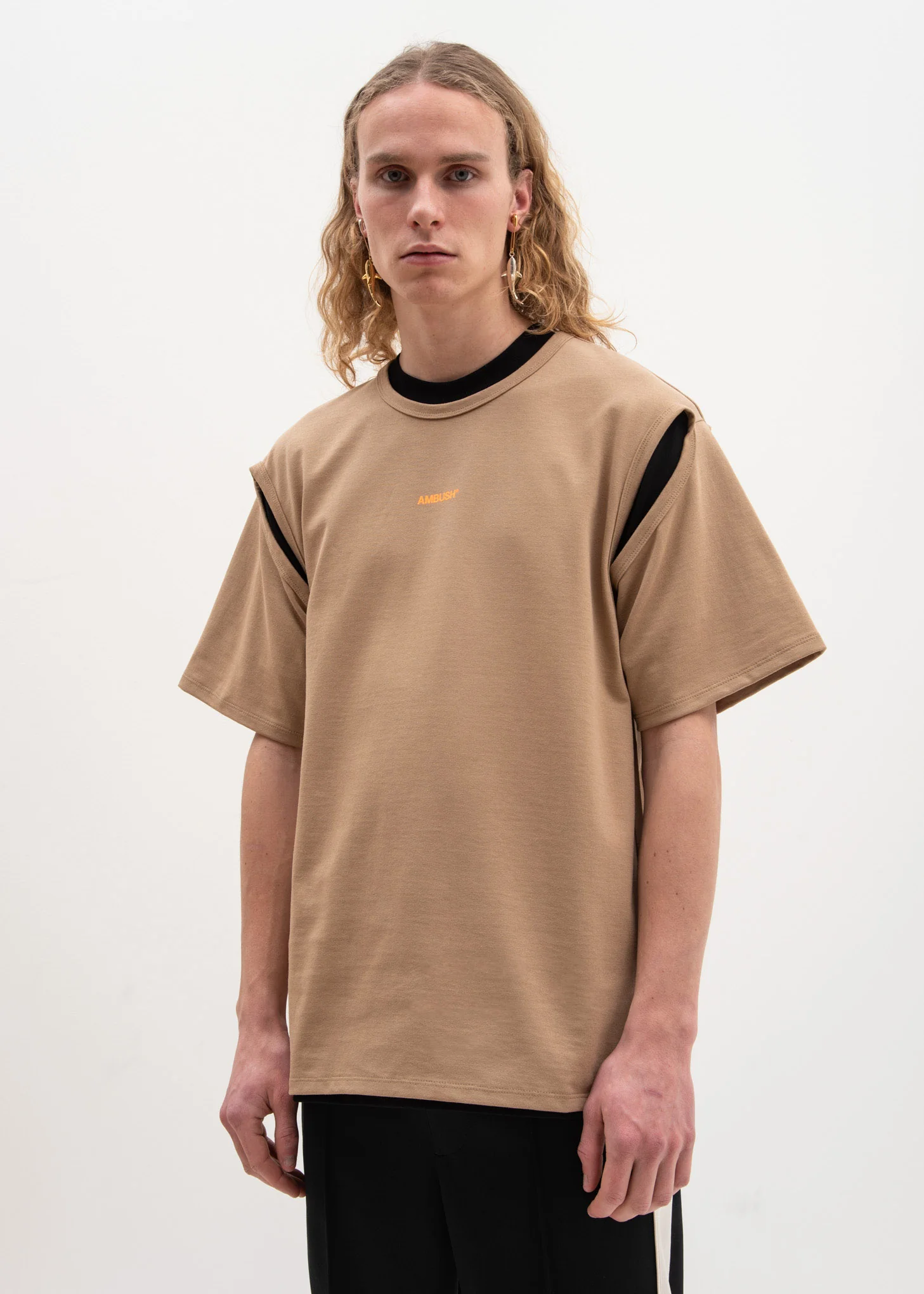 Dark Beige 2Way T-Shirt