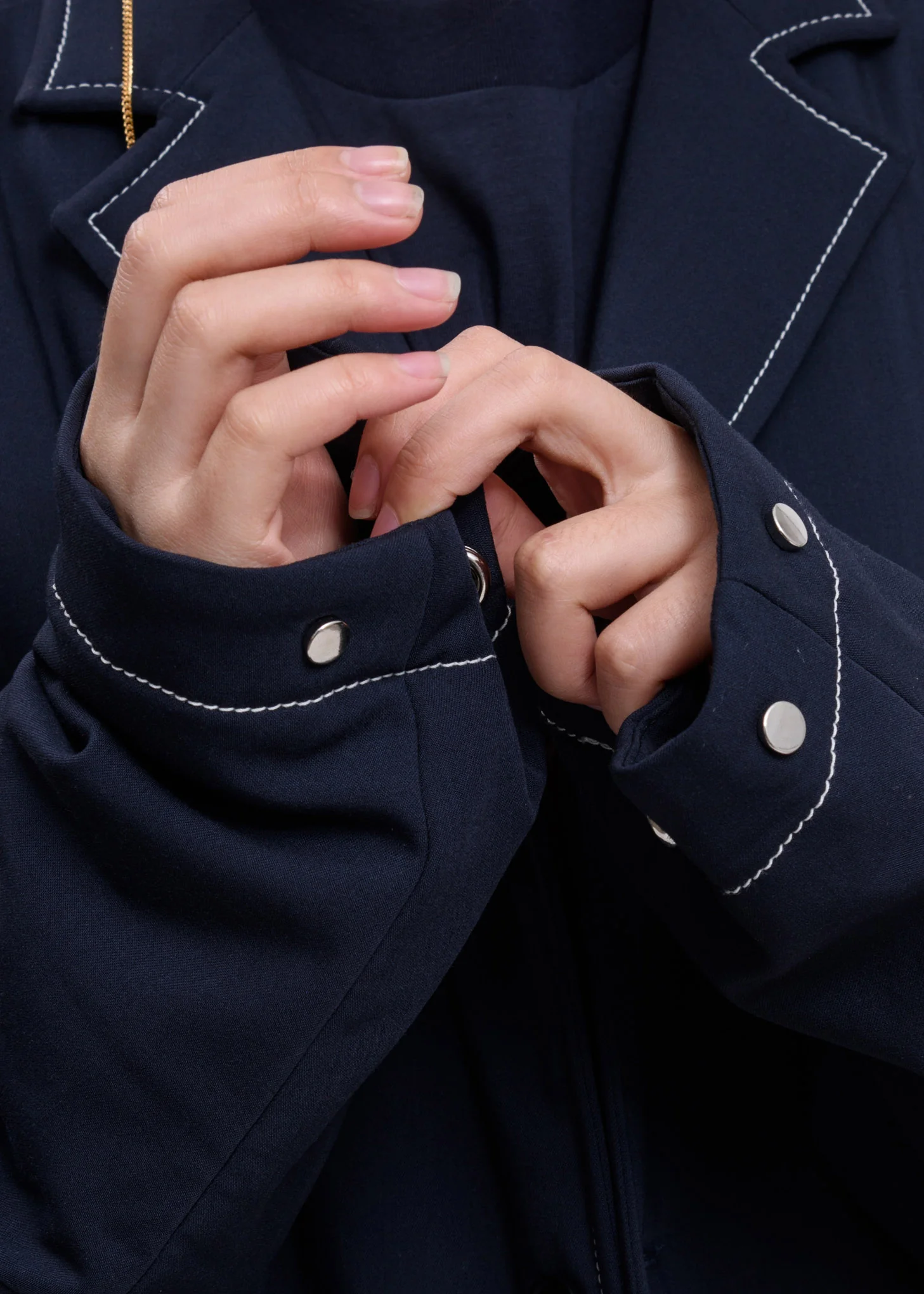 Dark Blue Classic Blazer - Image 3