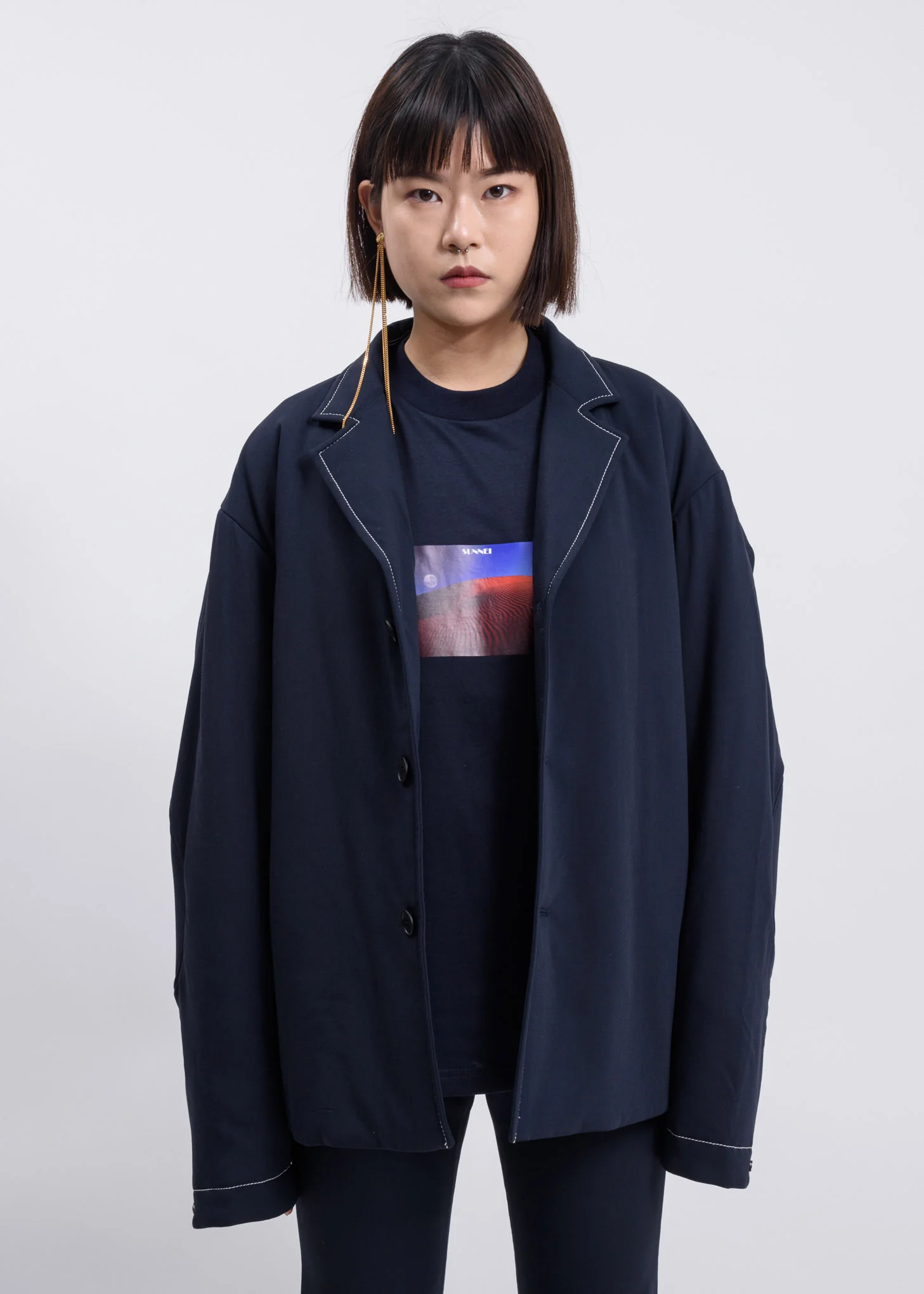 Dark Blue Classic Blazer - Image 5