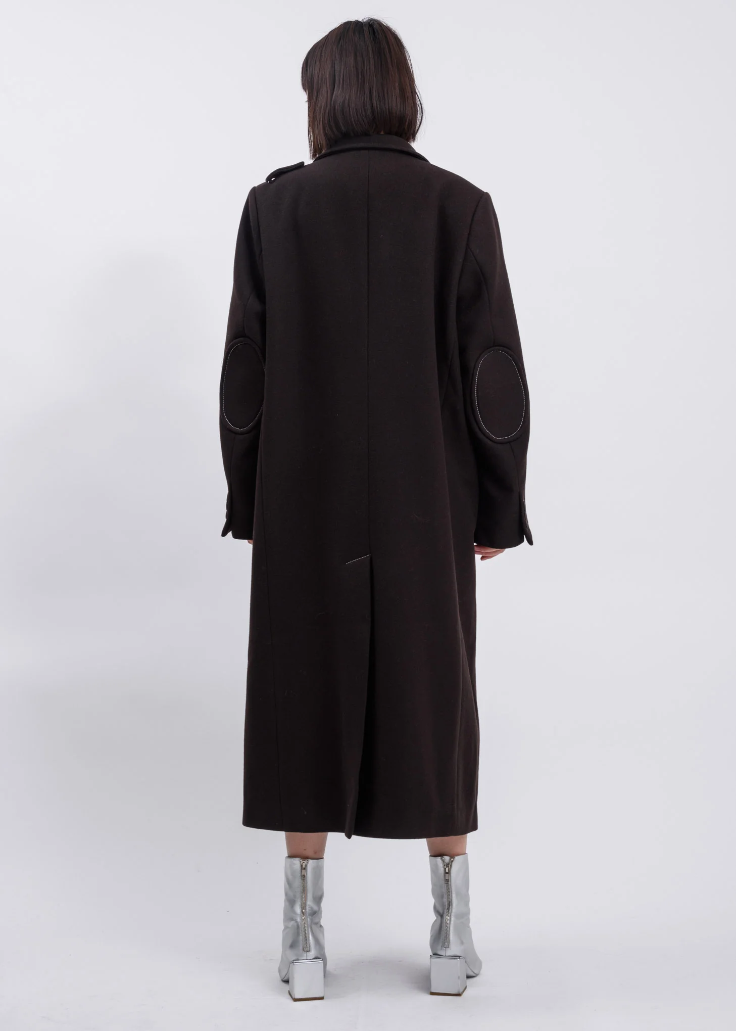 Dark Brown Classic Coat - Image 6