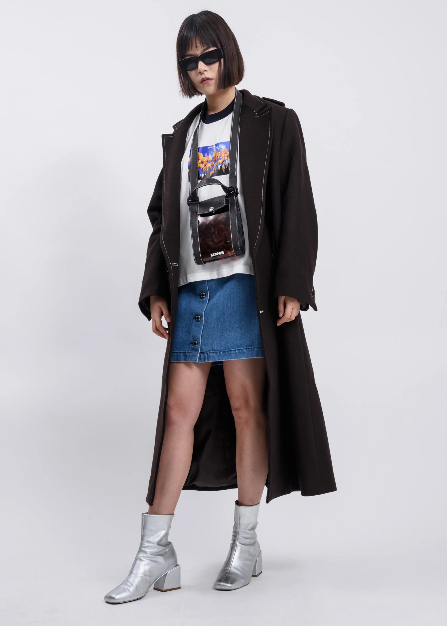 Dark Brown Classic Coat - Image 8
