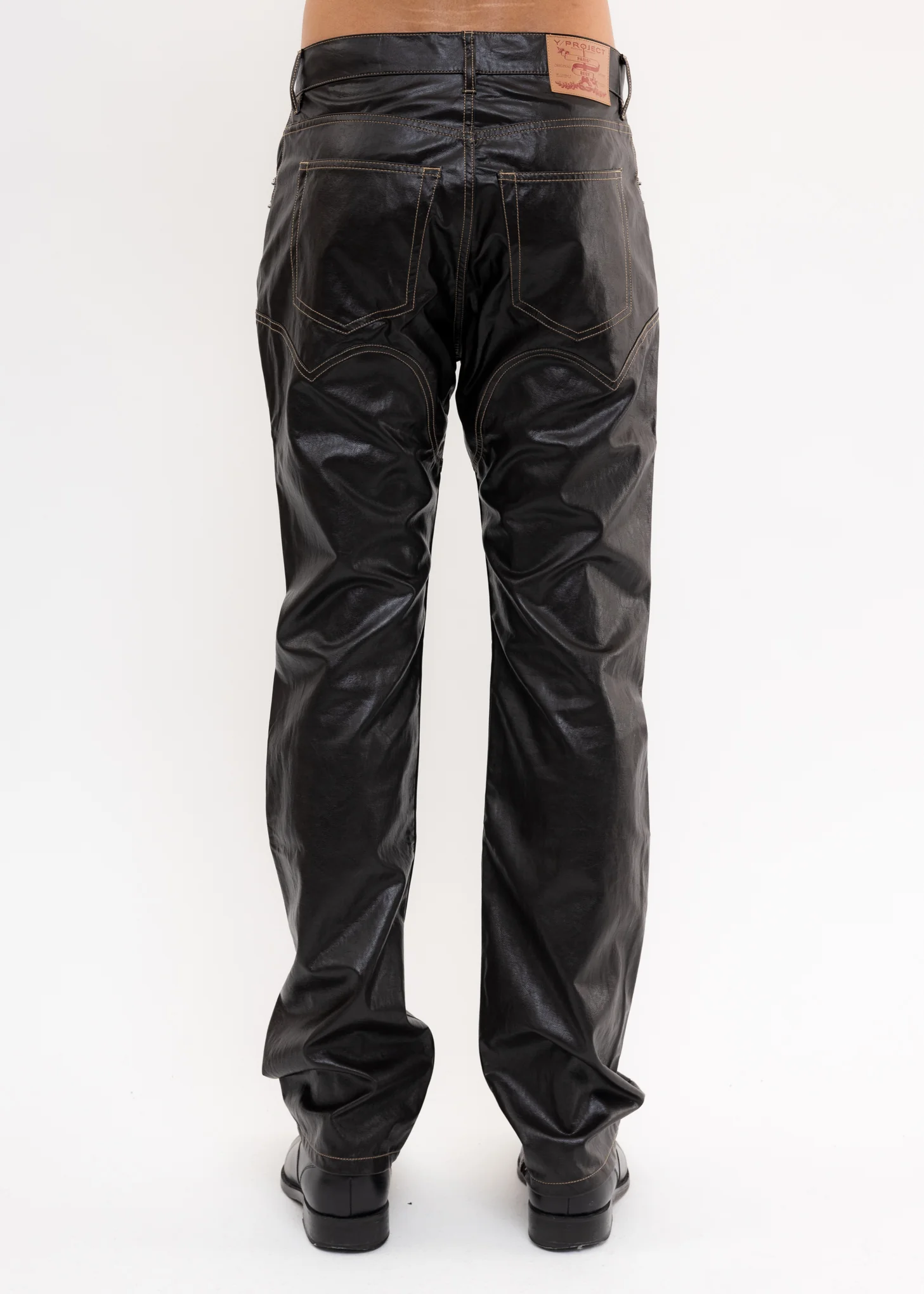 Dark Brown COWBOY CHAP Jeans - Image 2