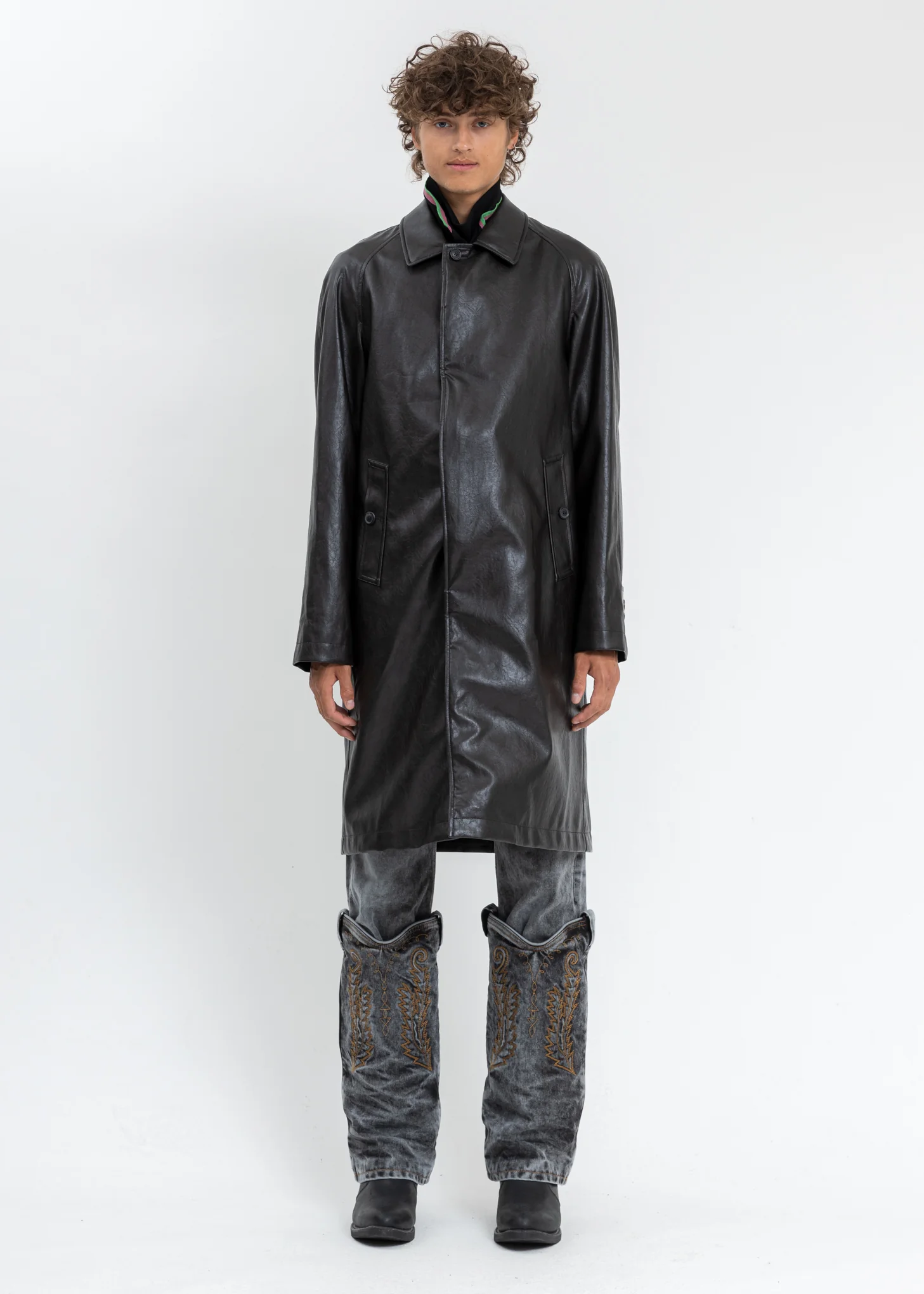 Dark Brown Wire Coat - Image 3