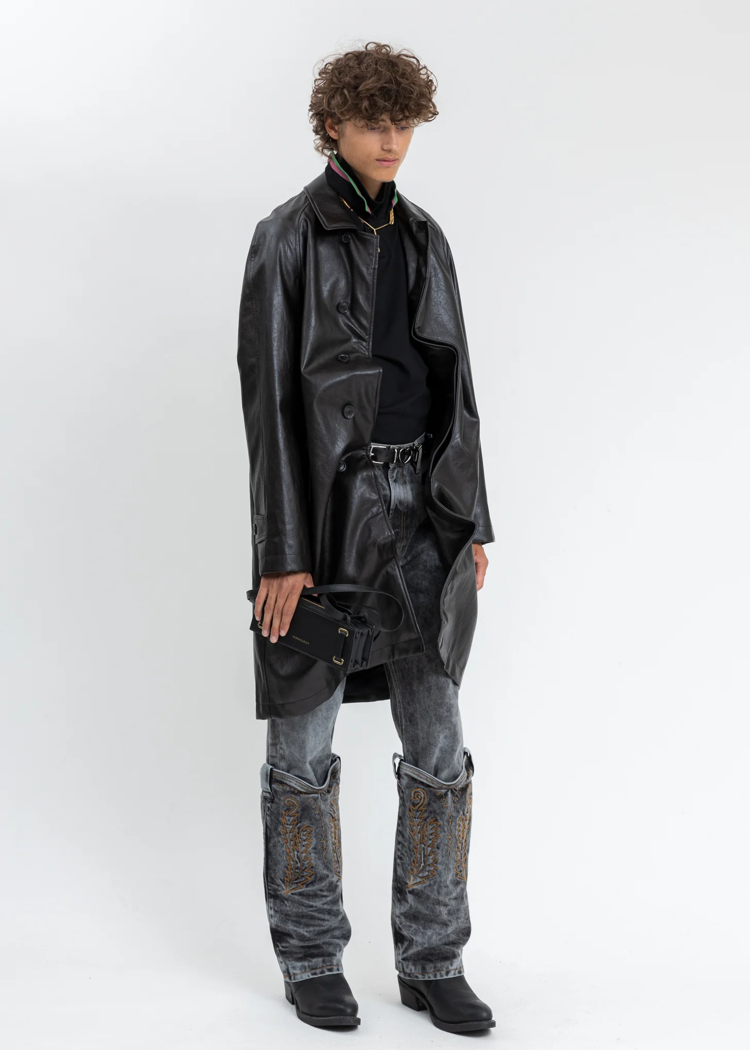 Dark Brown Wire Coat - Image 4