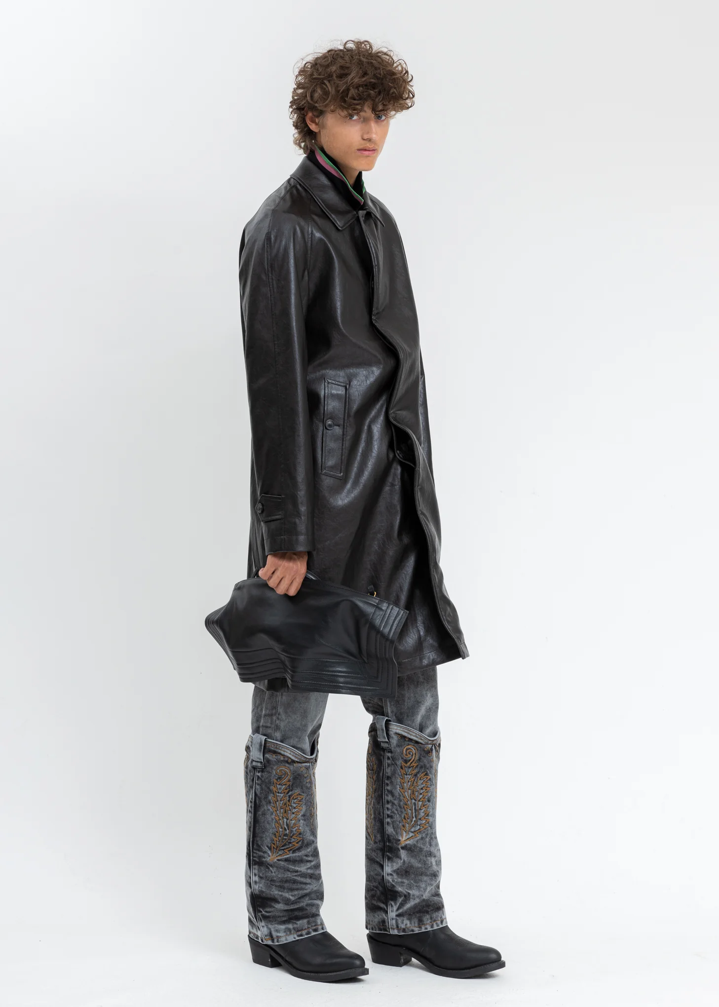 Dark Brown Wire Coat - Image 8