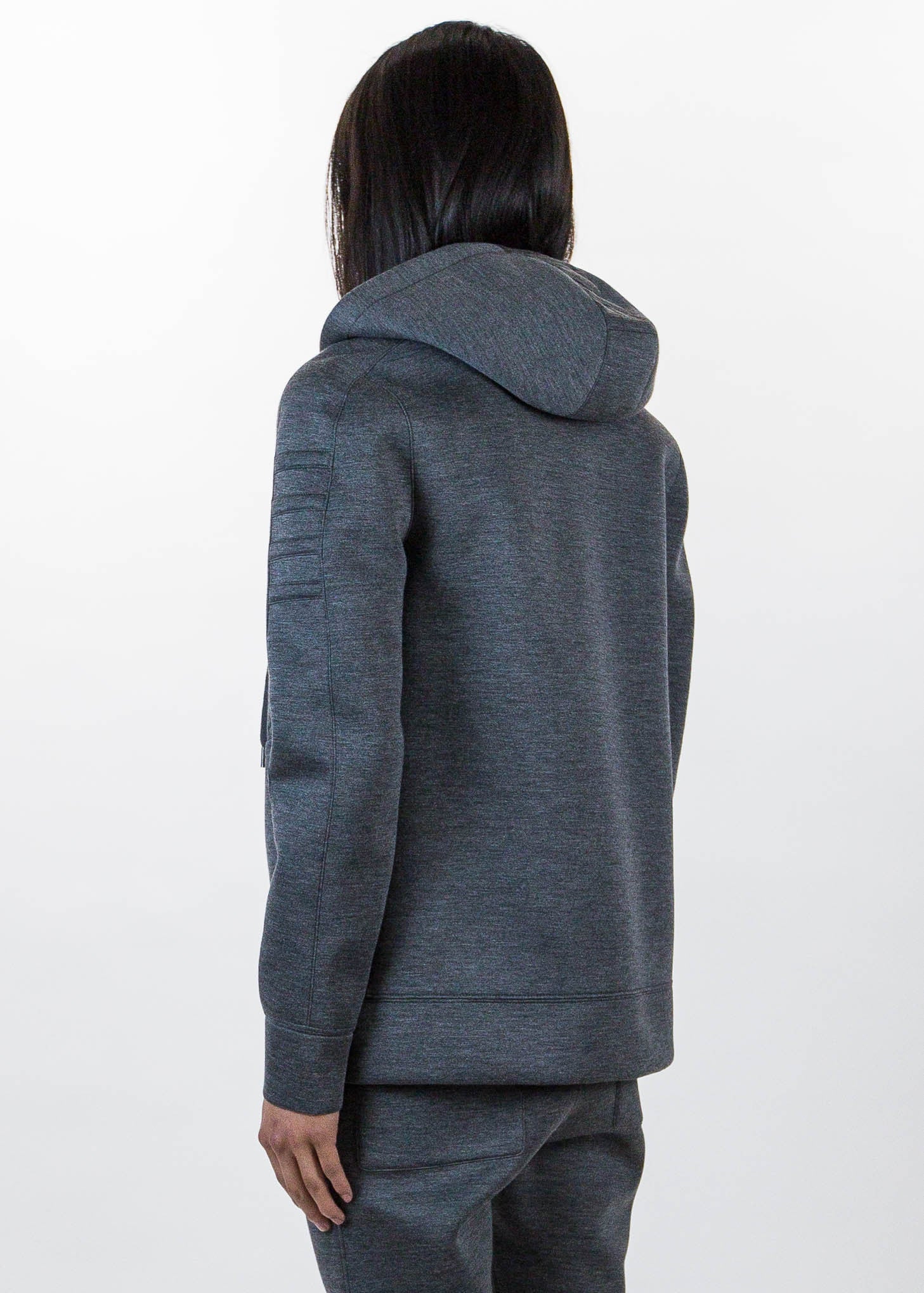 Dark Charcoal Tape Zip Up - Image 4