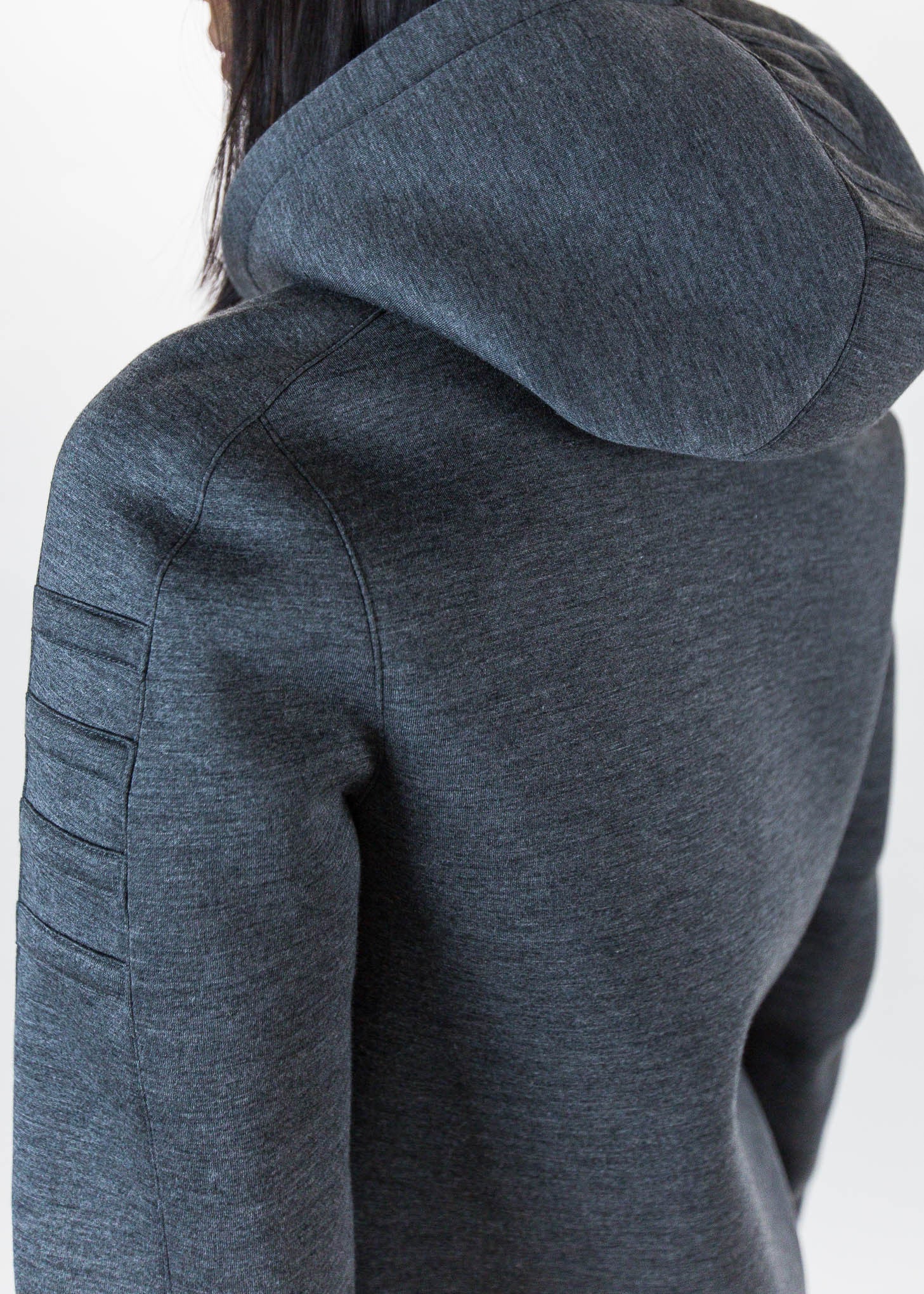 Dark Charcoal Tape Zip Up - Image 6
