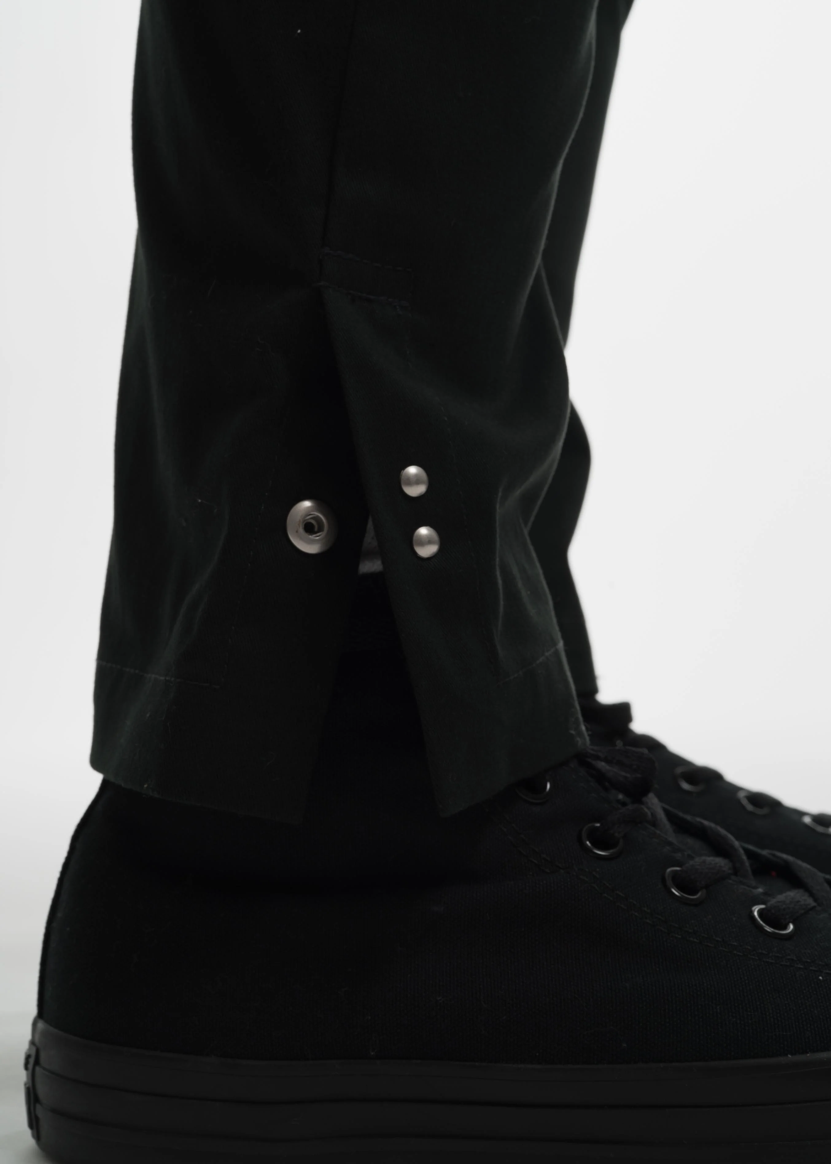 Dark Green Crop Suspender Trousers - Image 4