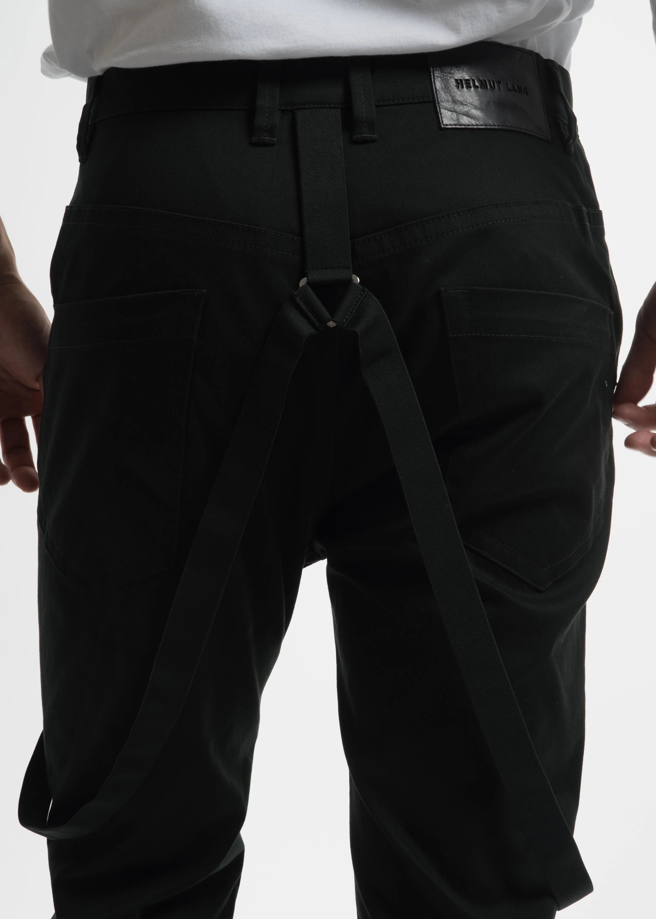 Dark Green Crop Suspender Trousers - Image 6