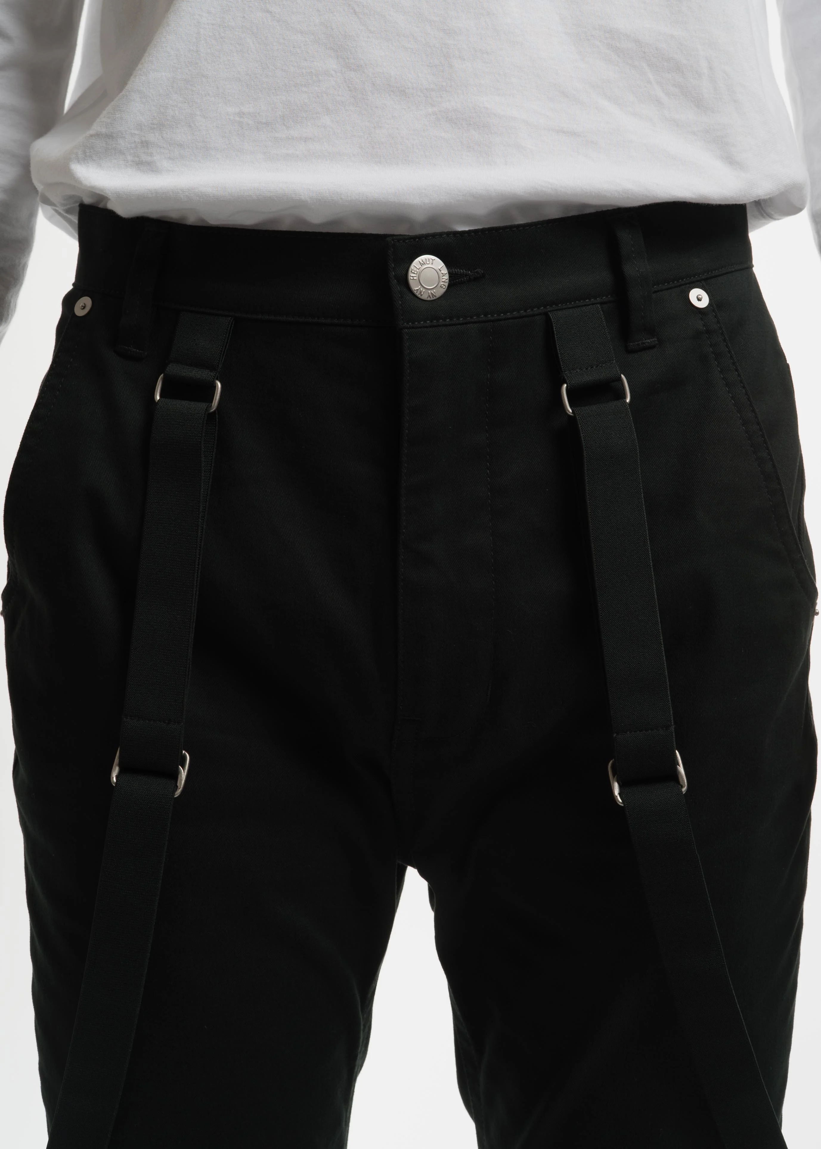 Dark Green Crop Suspender Trousers - Image 7