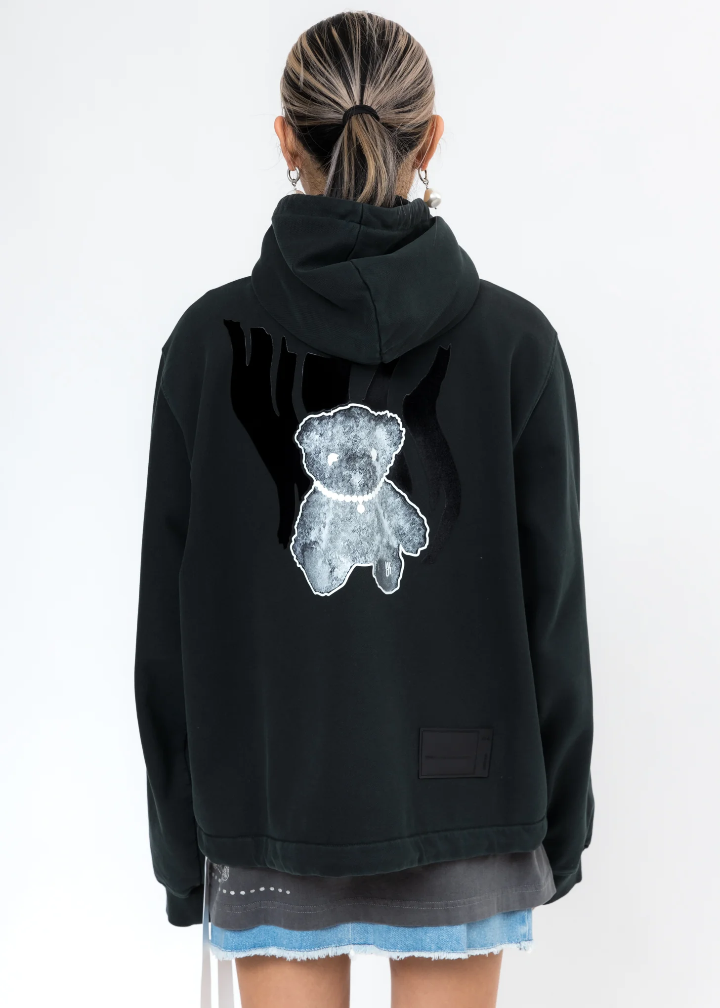 Dark Green Glow In The Dark Teddy Zip-Up Hoodie - Image 3