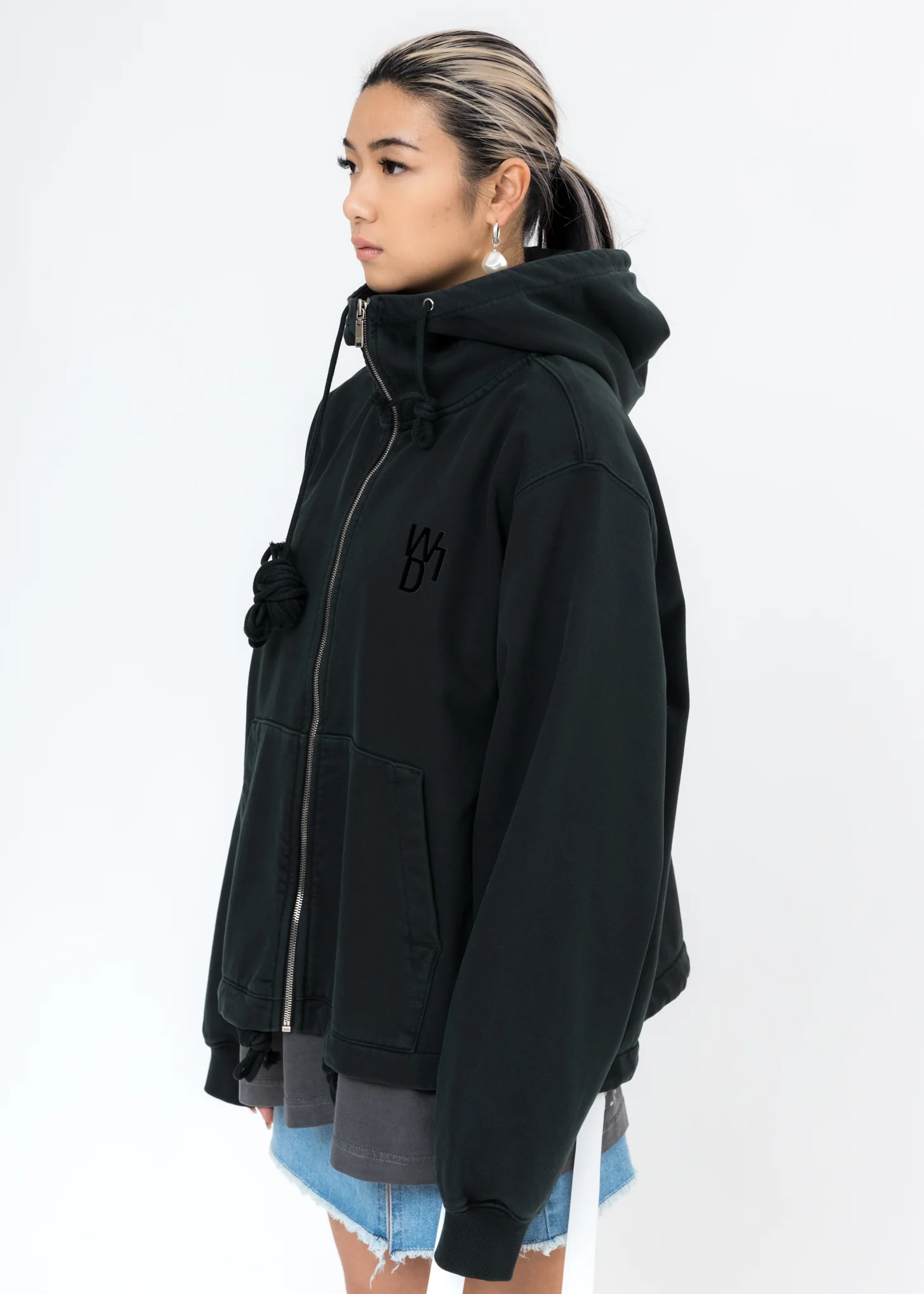 Dark Green Glow In The Dark Teddy Zip-Up Hoodie - Image 4